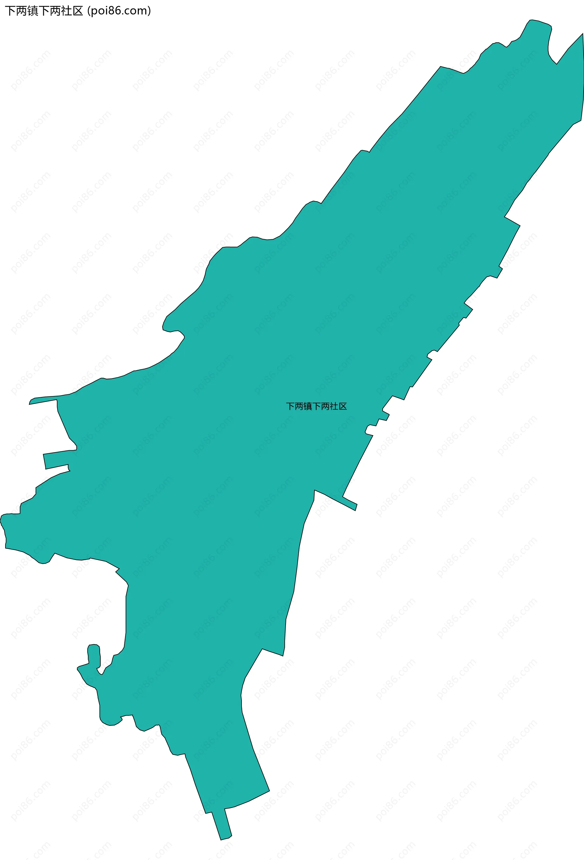 下两镇下两社区边界地图