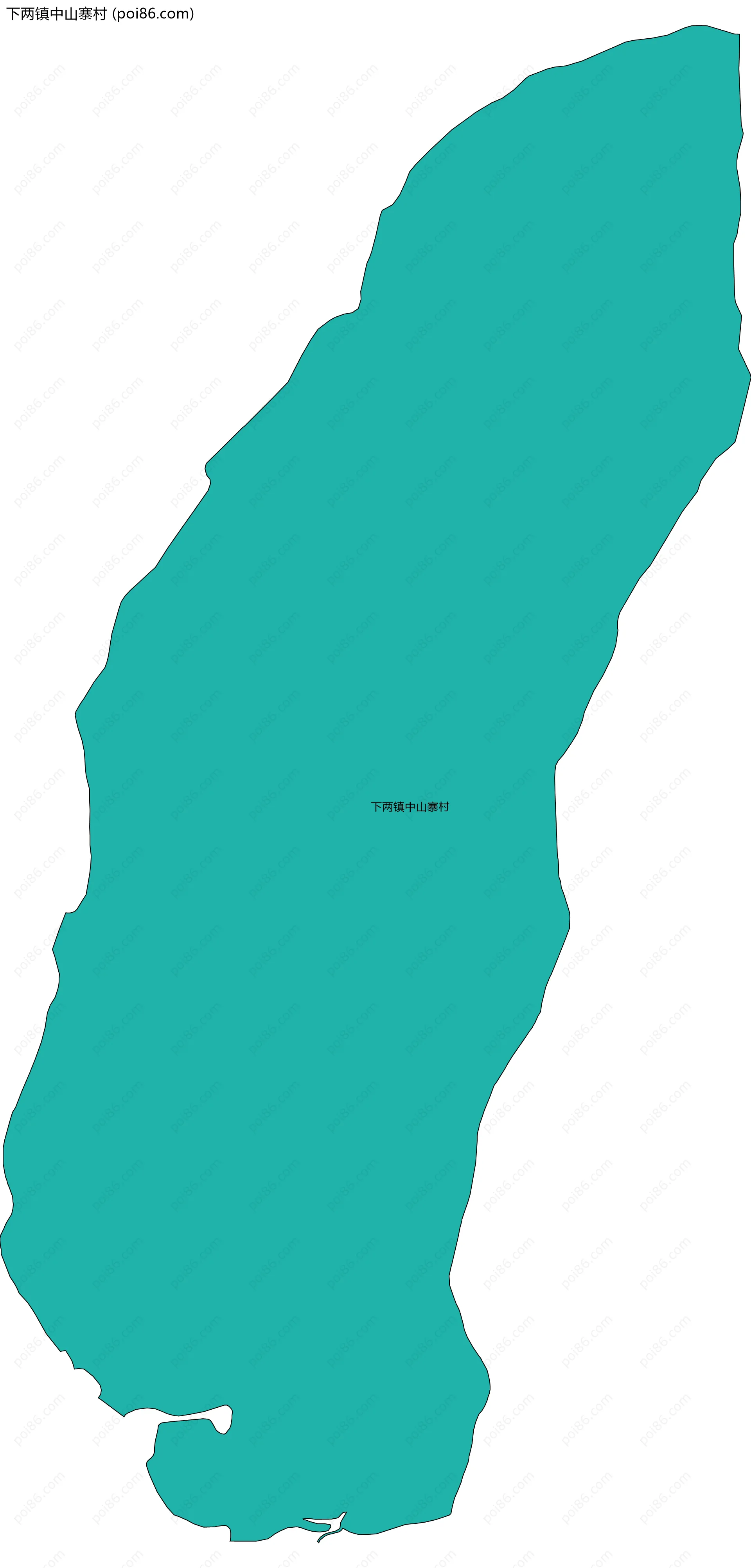 下两镇中山寨村边界地图