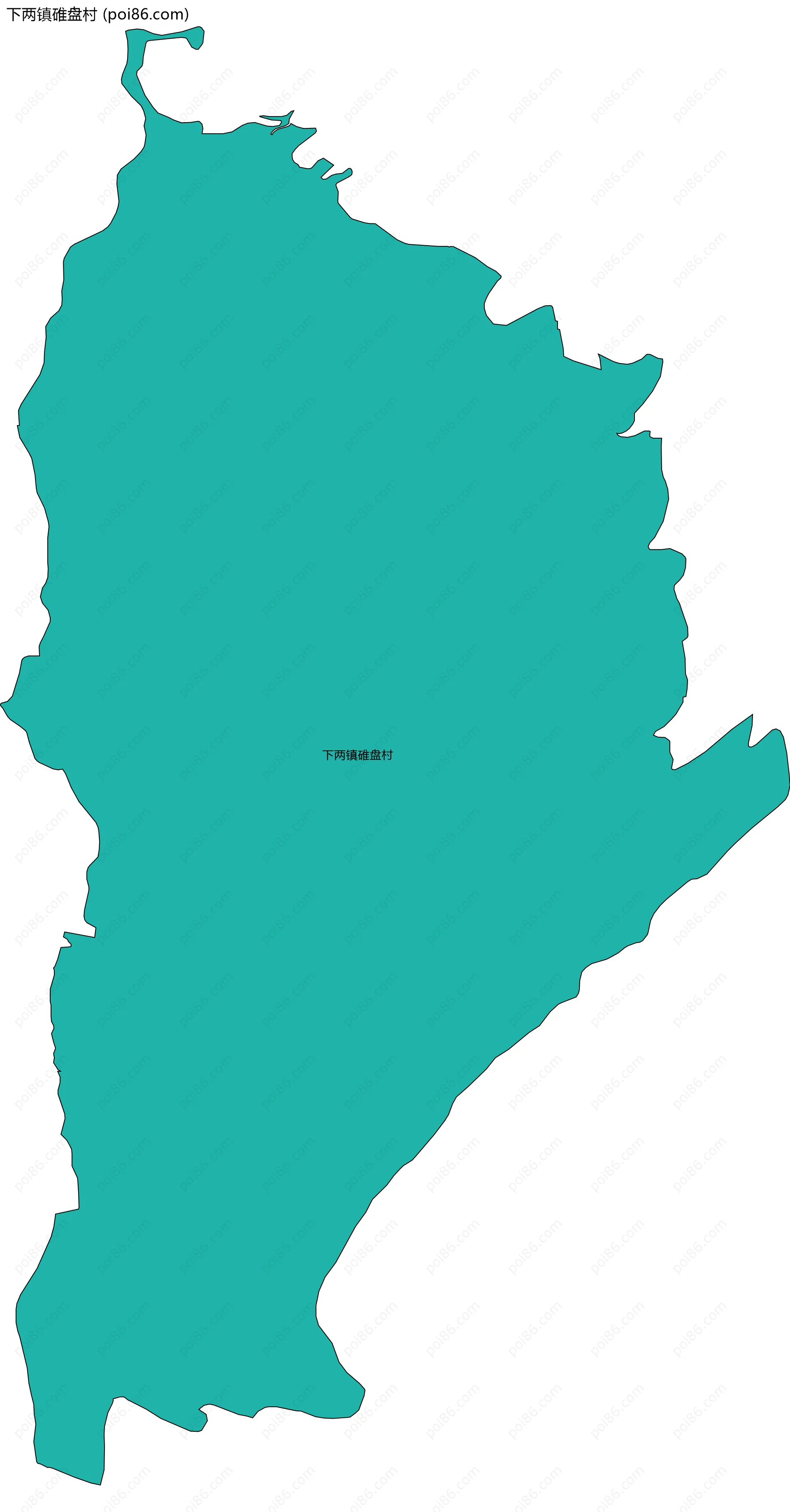 下两镇碓盘村边界地图