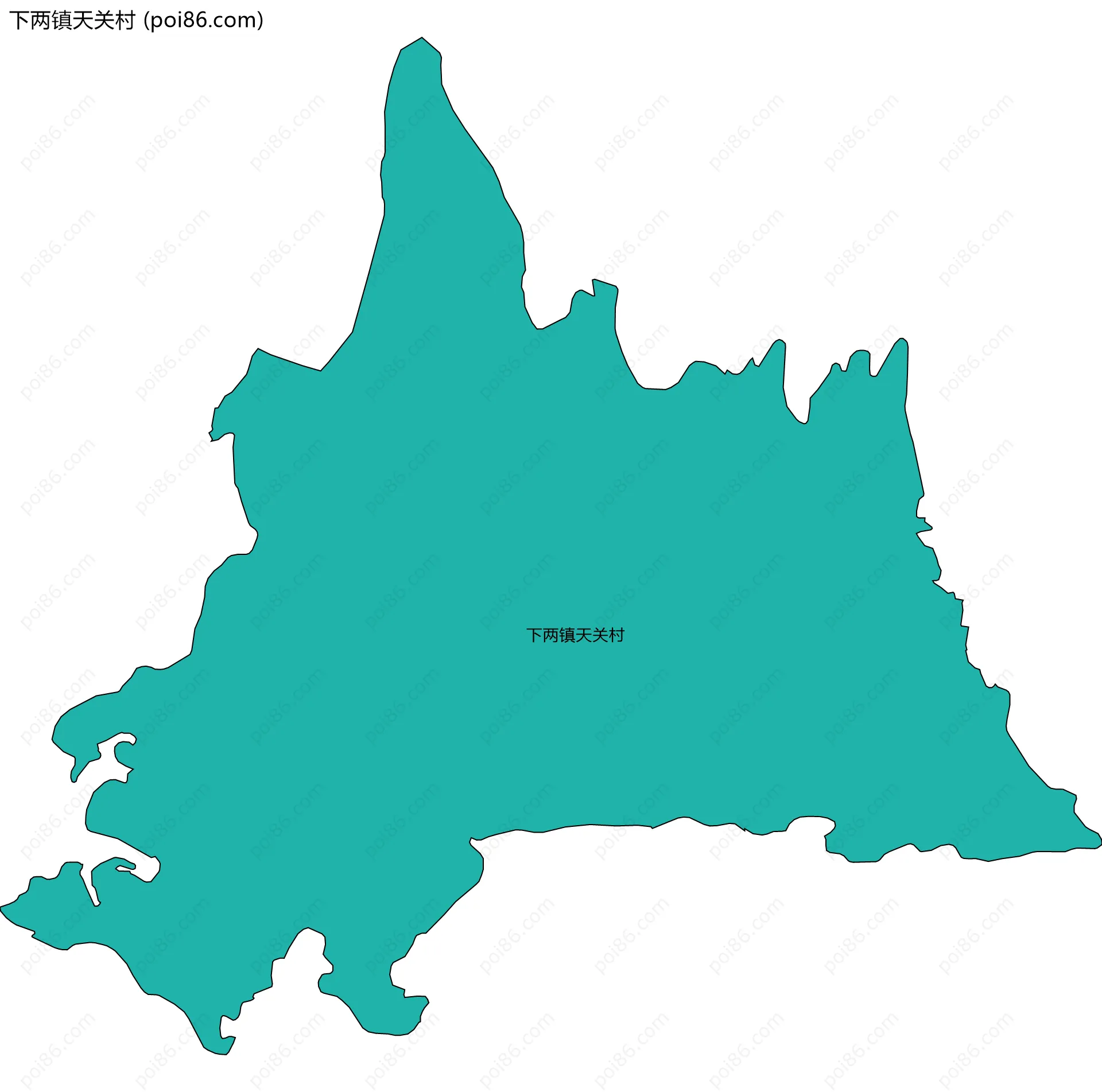 下两镇天关村边界地图