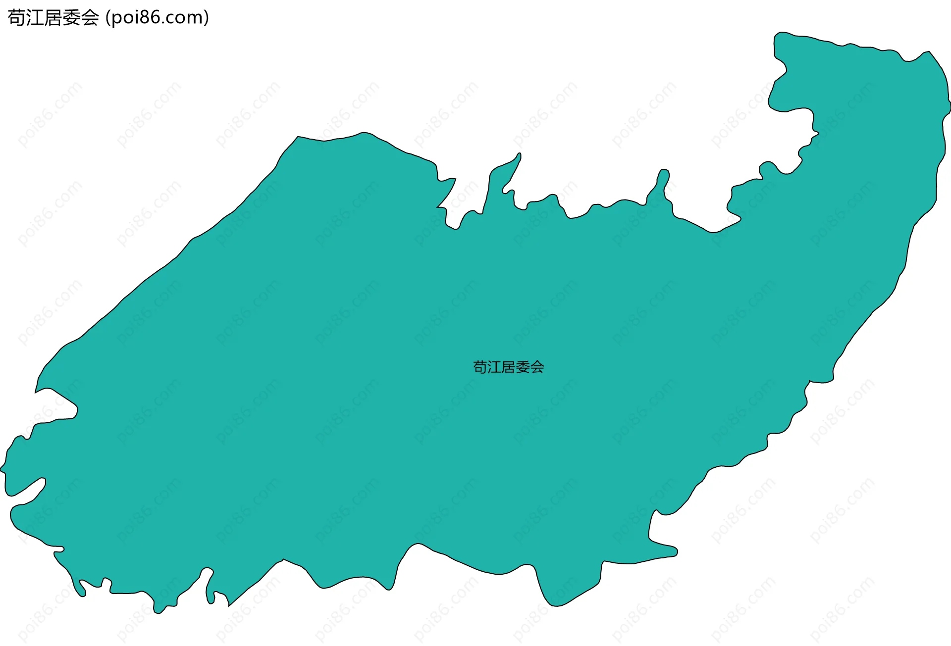 苟江居委会边界地图