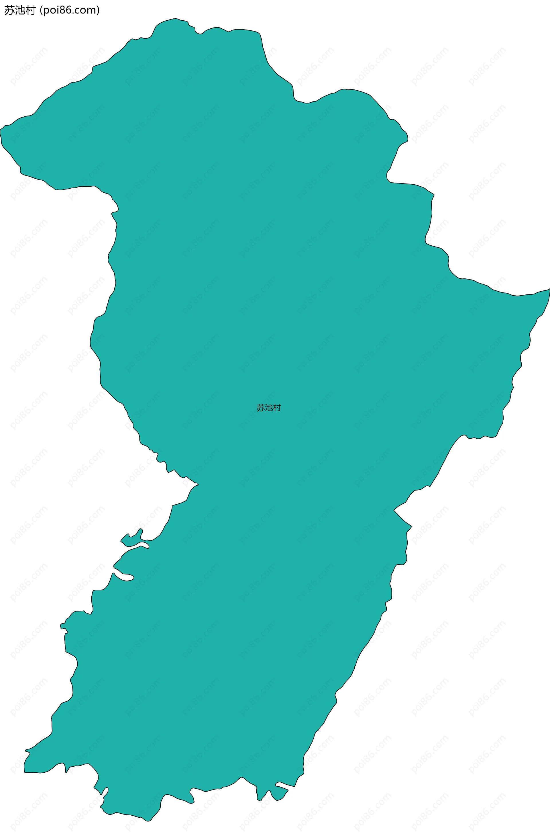 苏池村边界地图