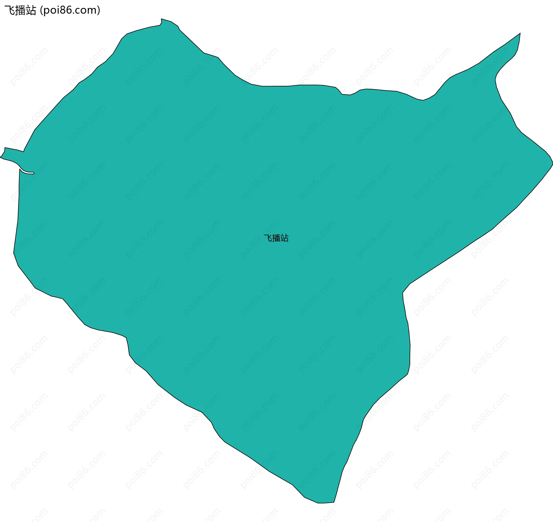 飞播站边界地图
