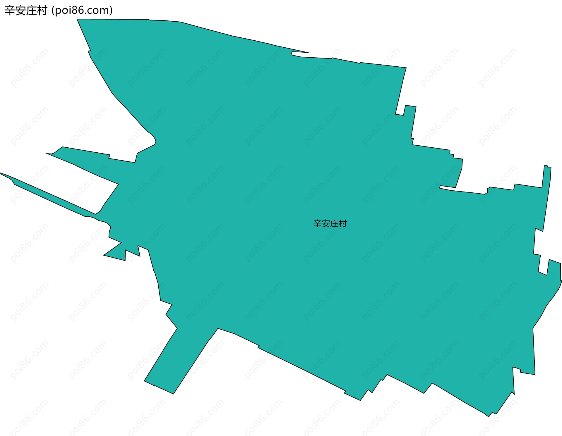 辛安庄村边界地图