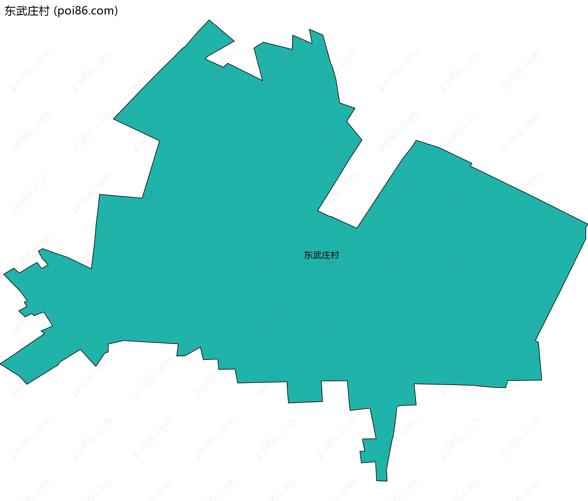 东武庄村边界地图
