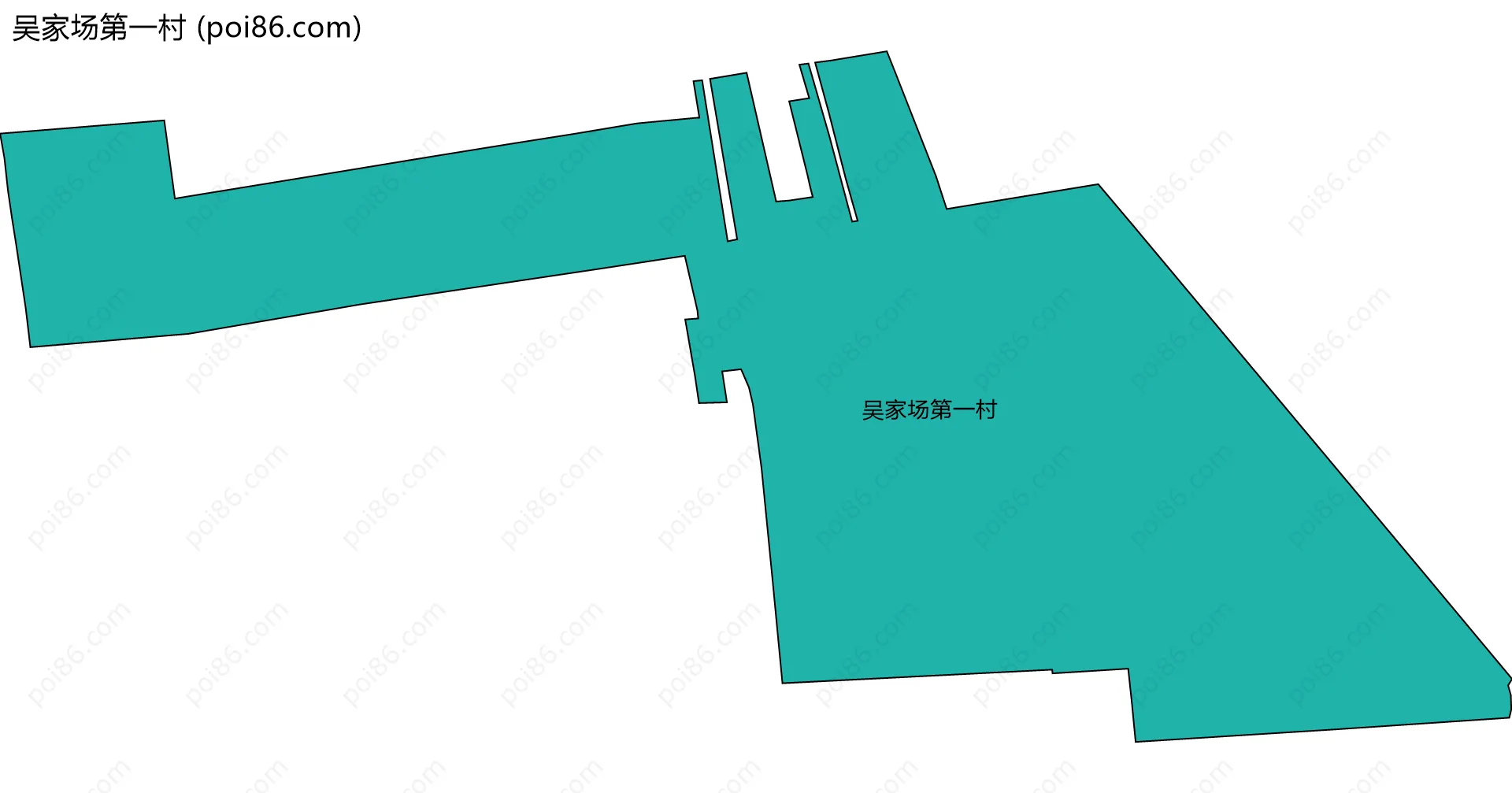 吴家场第一村边界地图