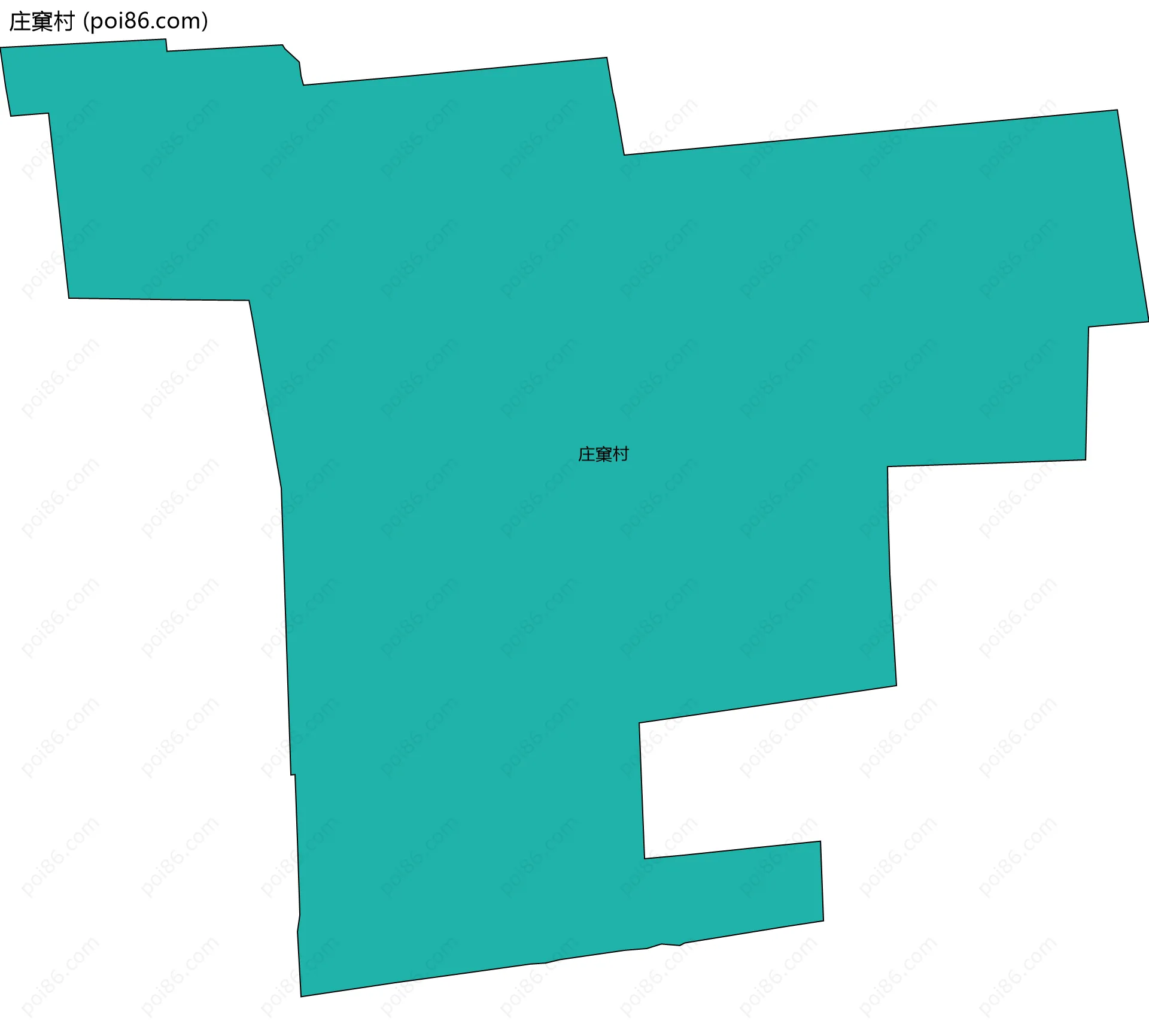 庄窠村边界地图