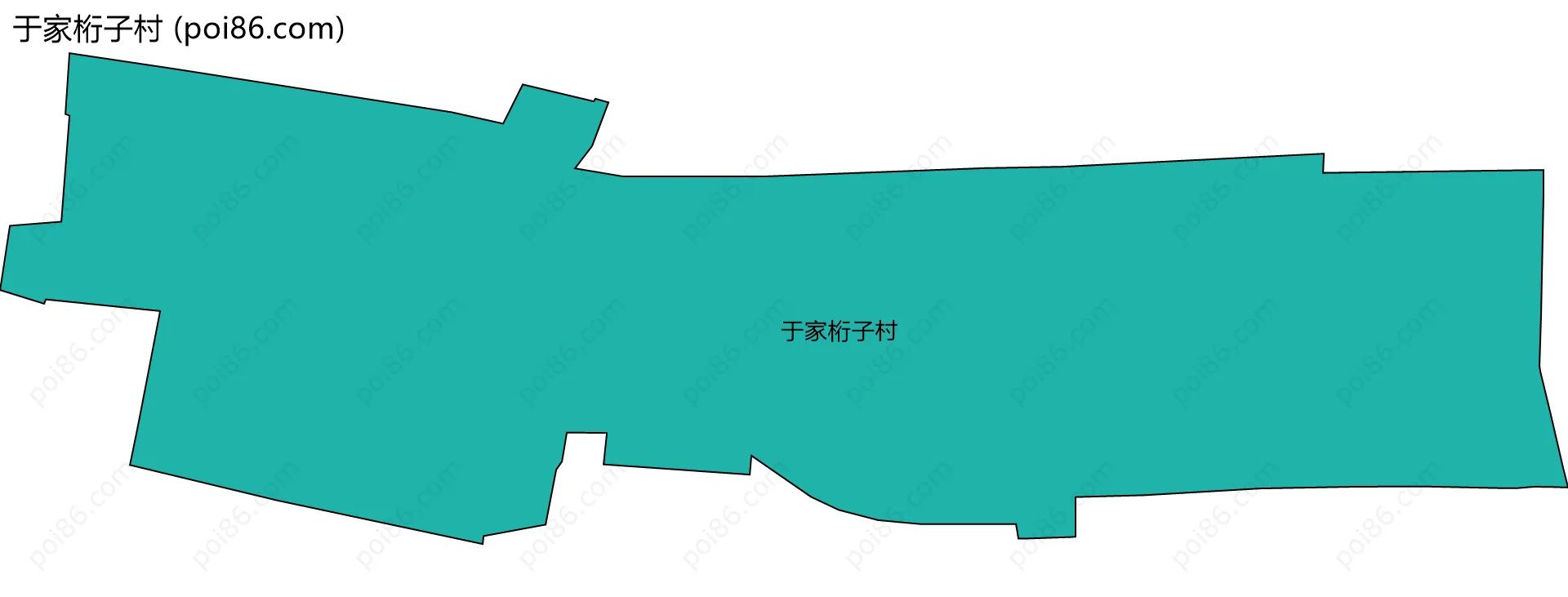 于家桁子村边界地图