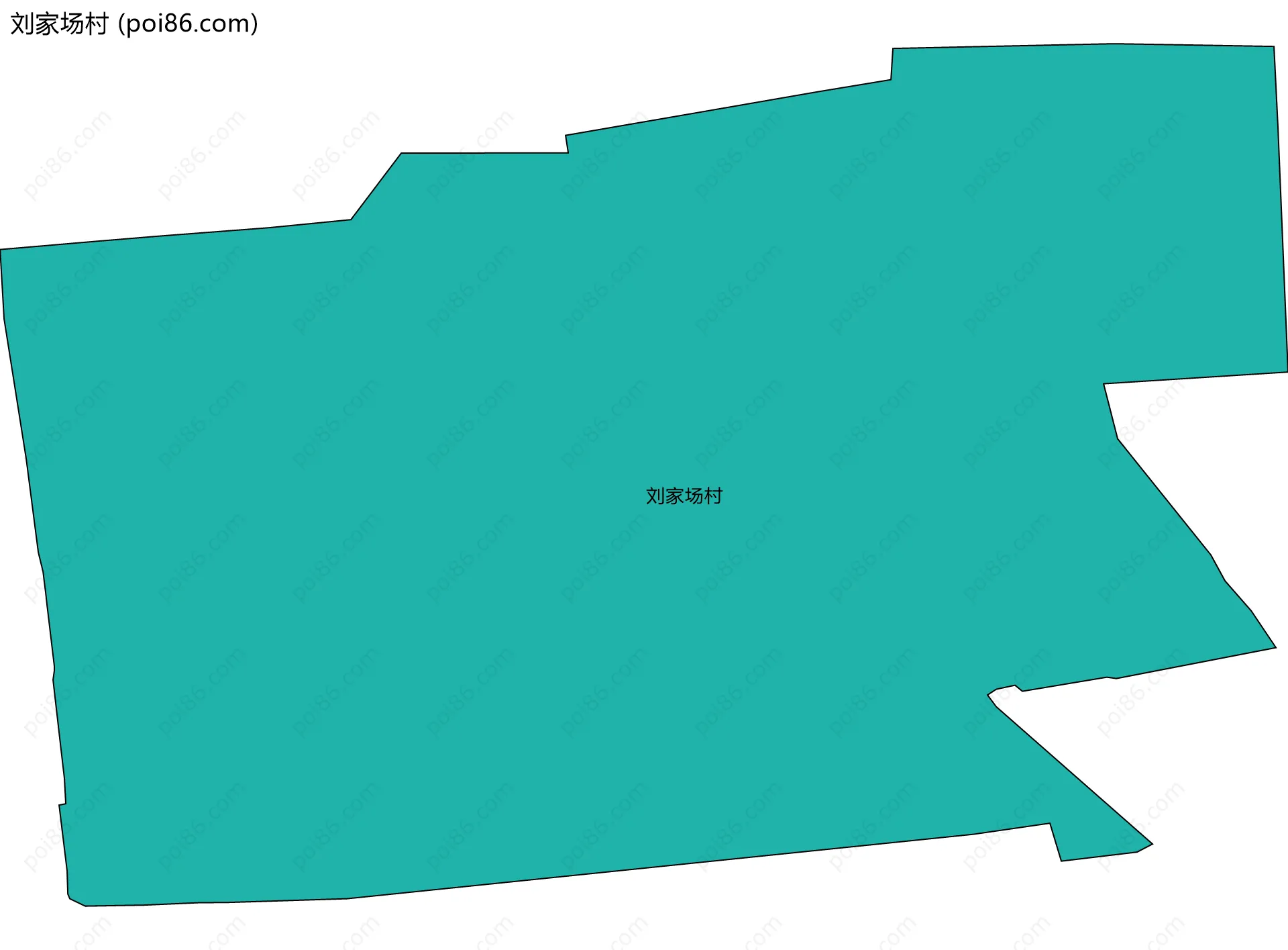 刘家场村边界地图