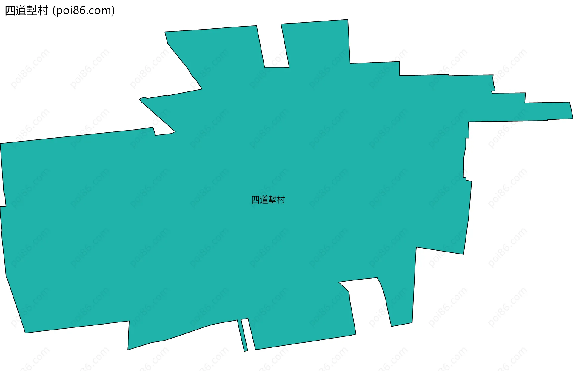 四道堼村边界地图