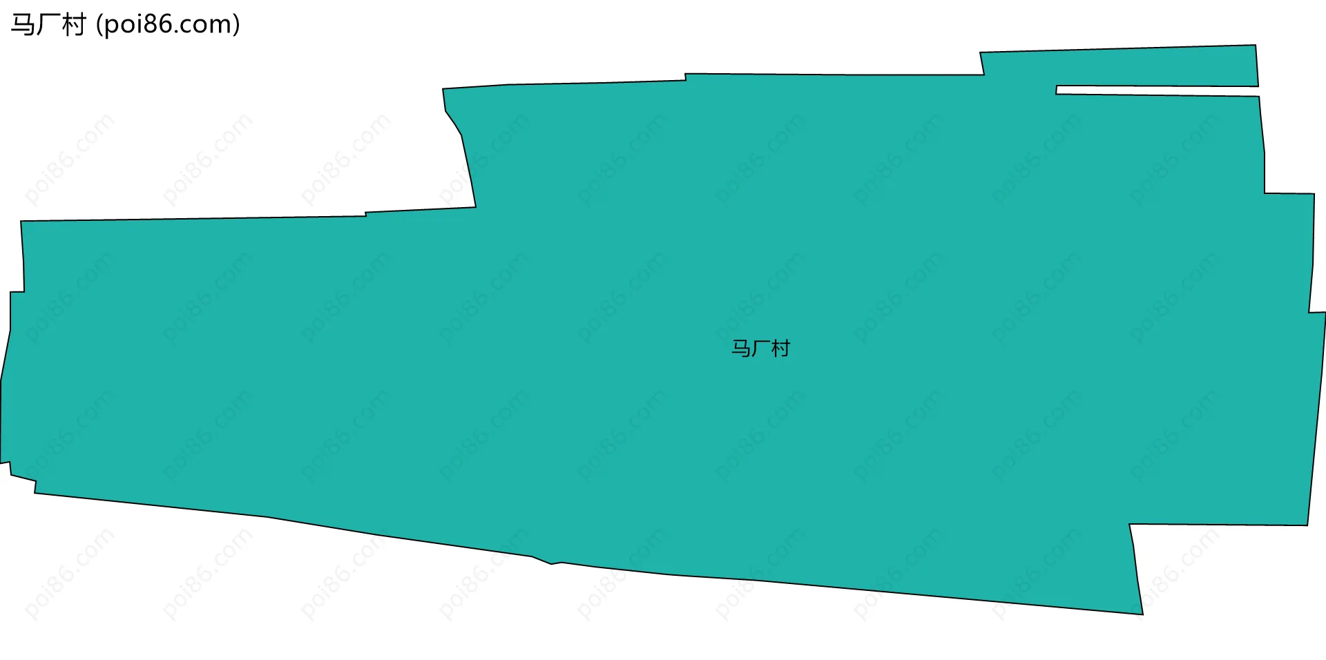 马厂村边界地图