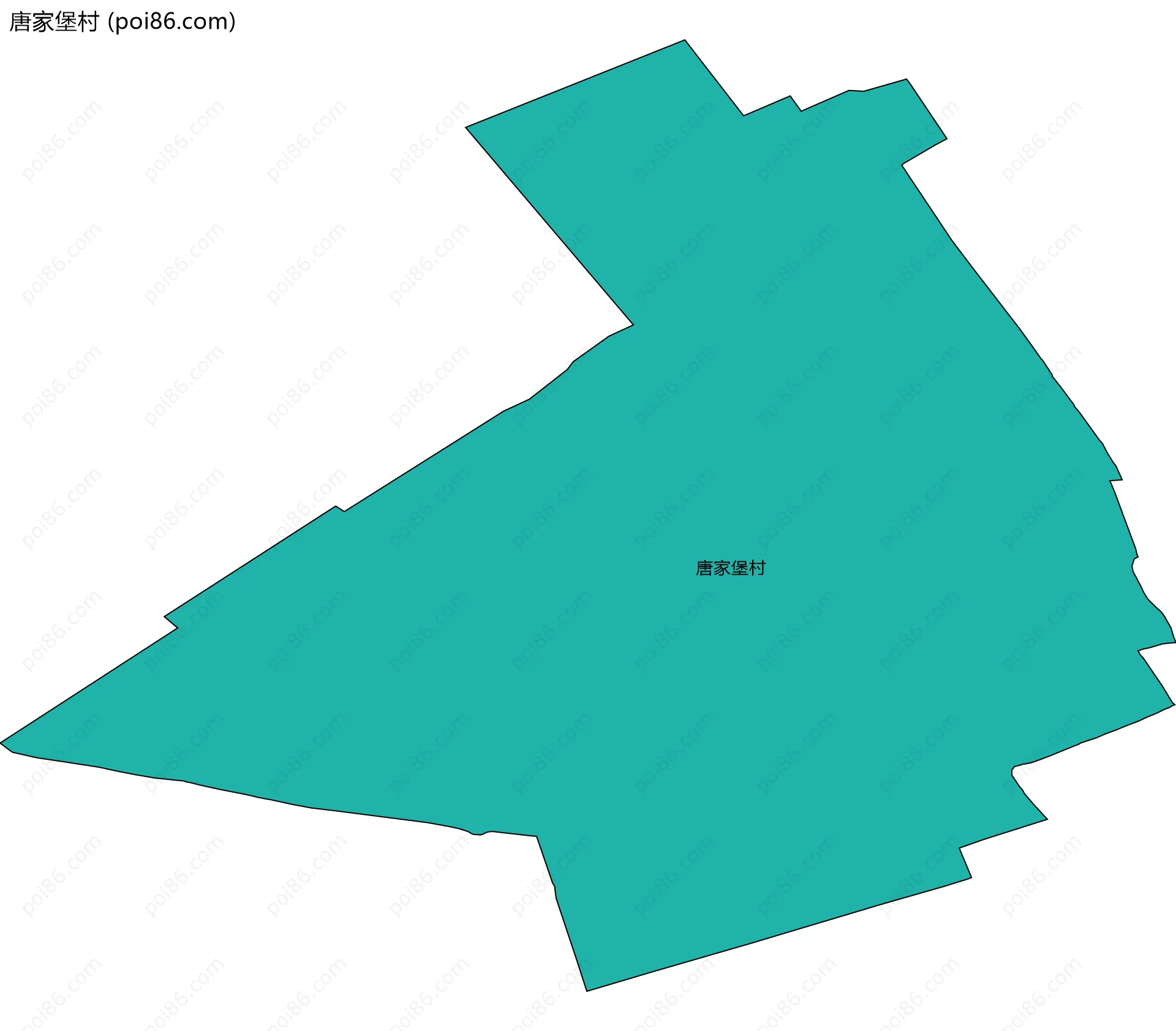 唐家堡村边界地图