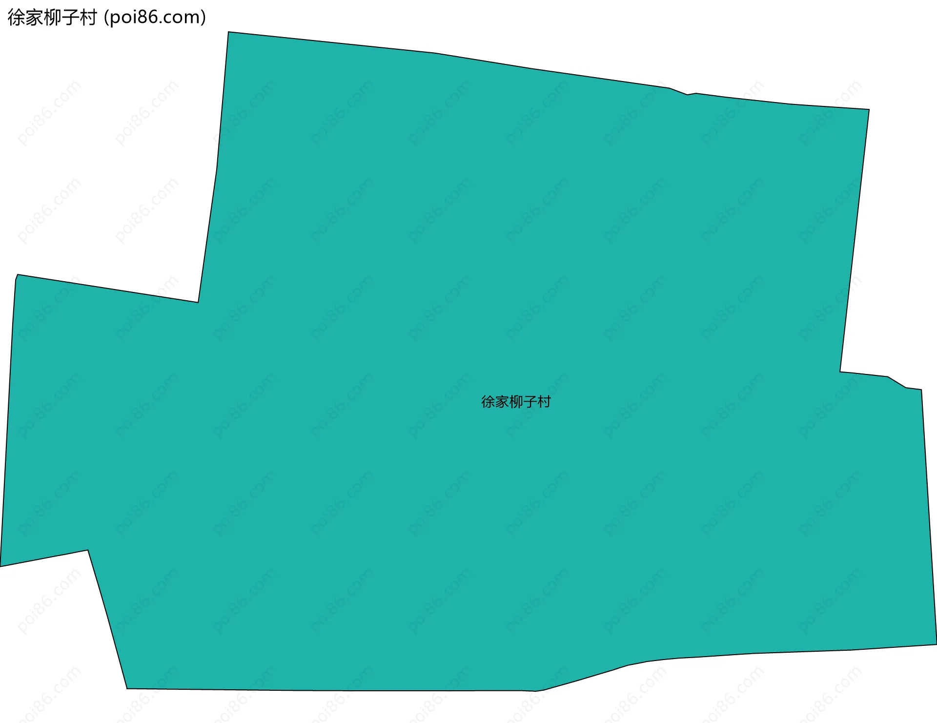 徐家柳子村边界地图