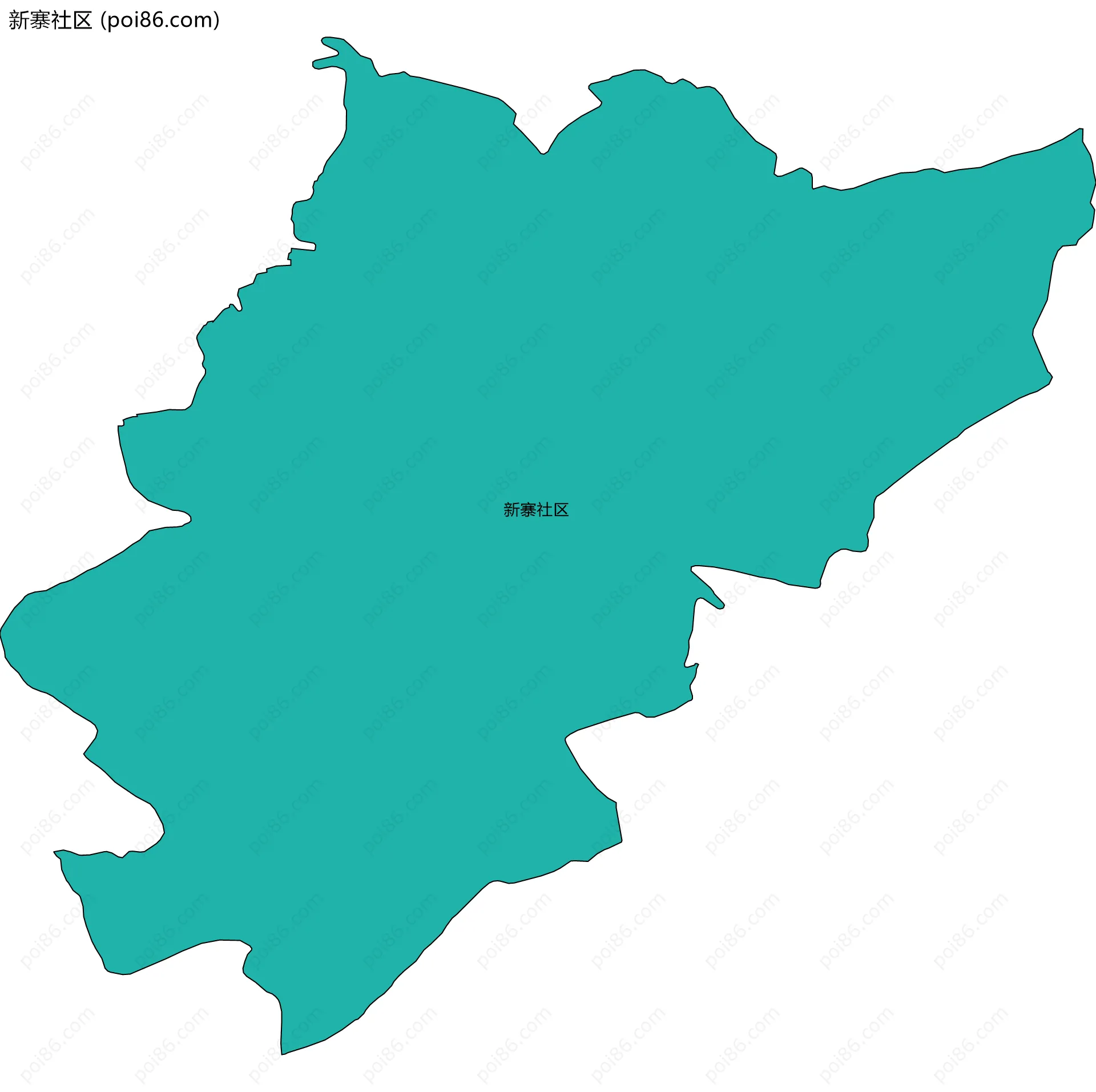 新寨社区边界地图