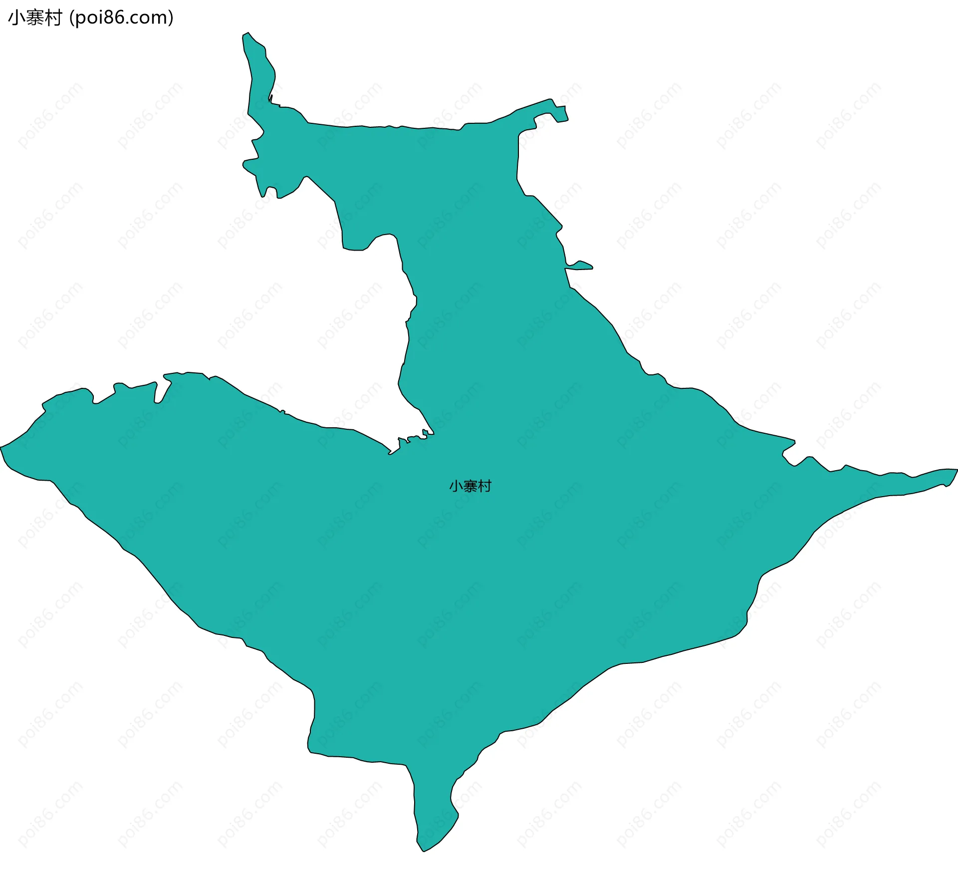 小寨村边界地图