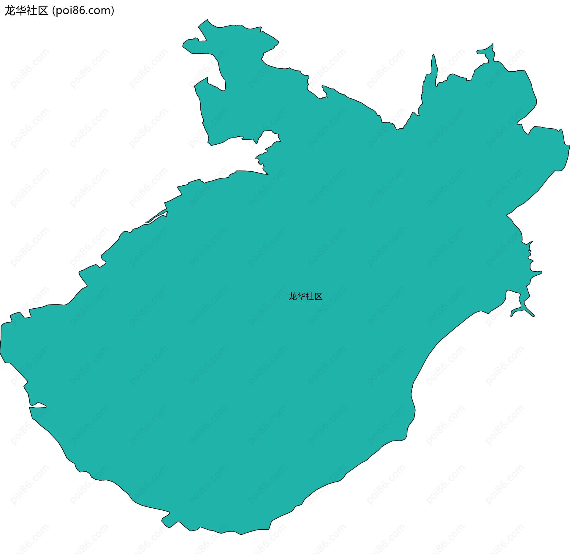龙华社区边界地图