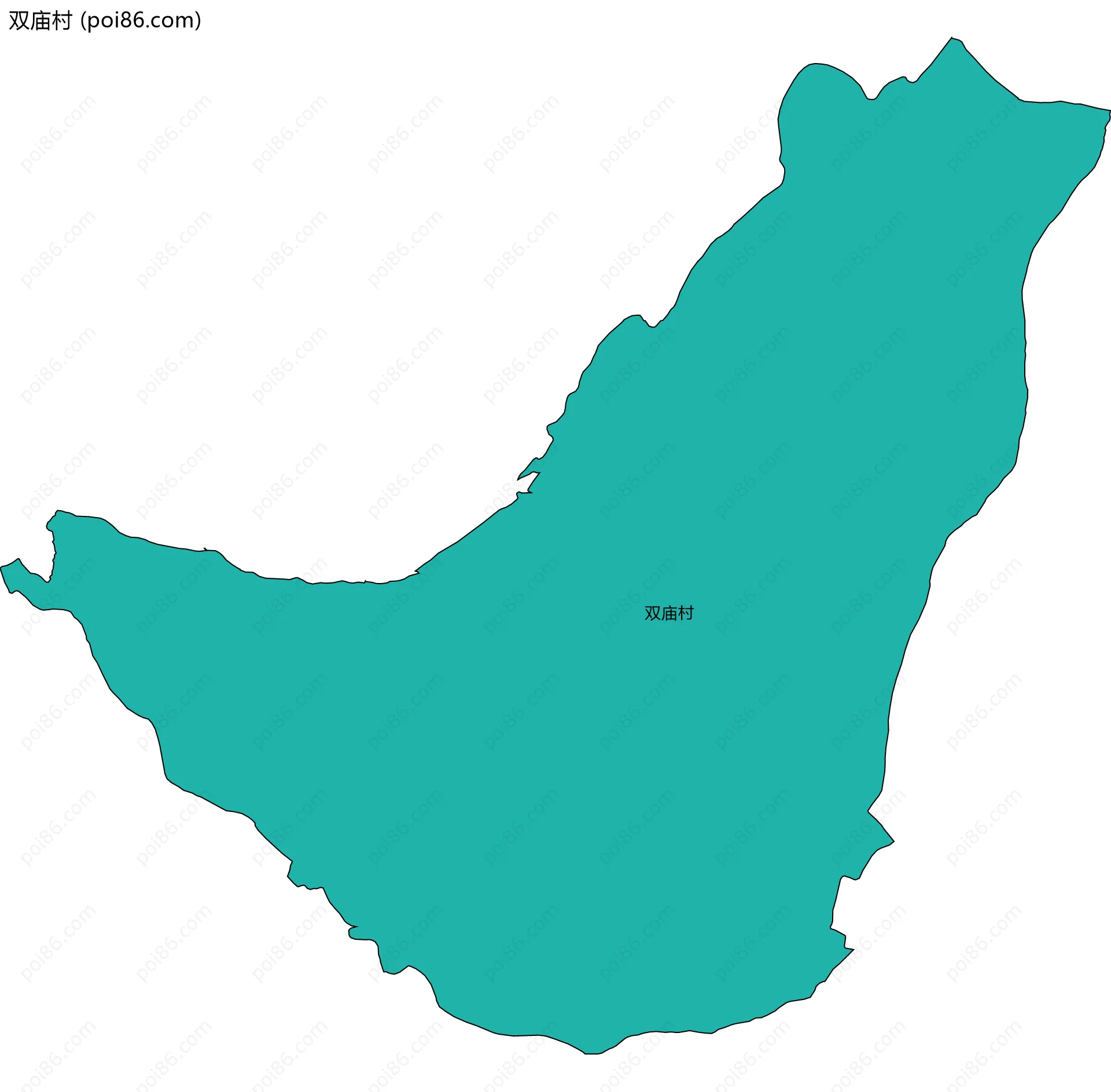 双庙村边界地图