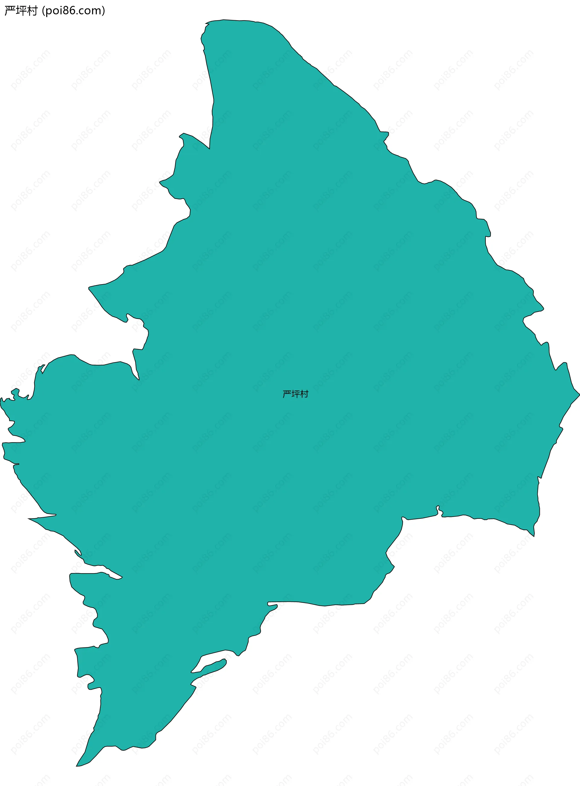 严坪村边界地图