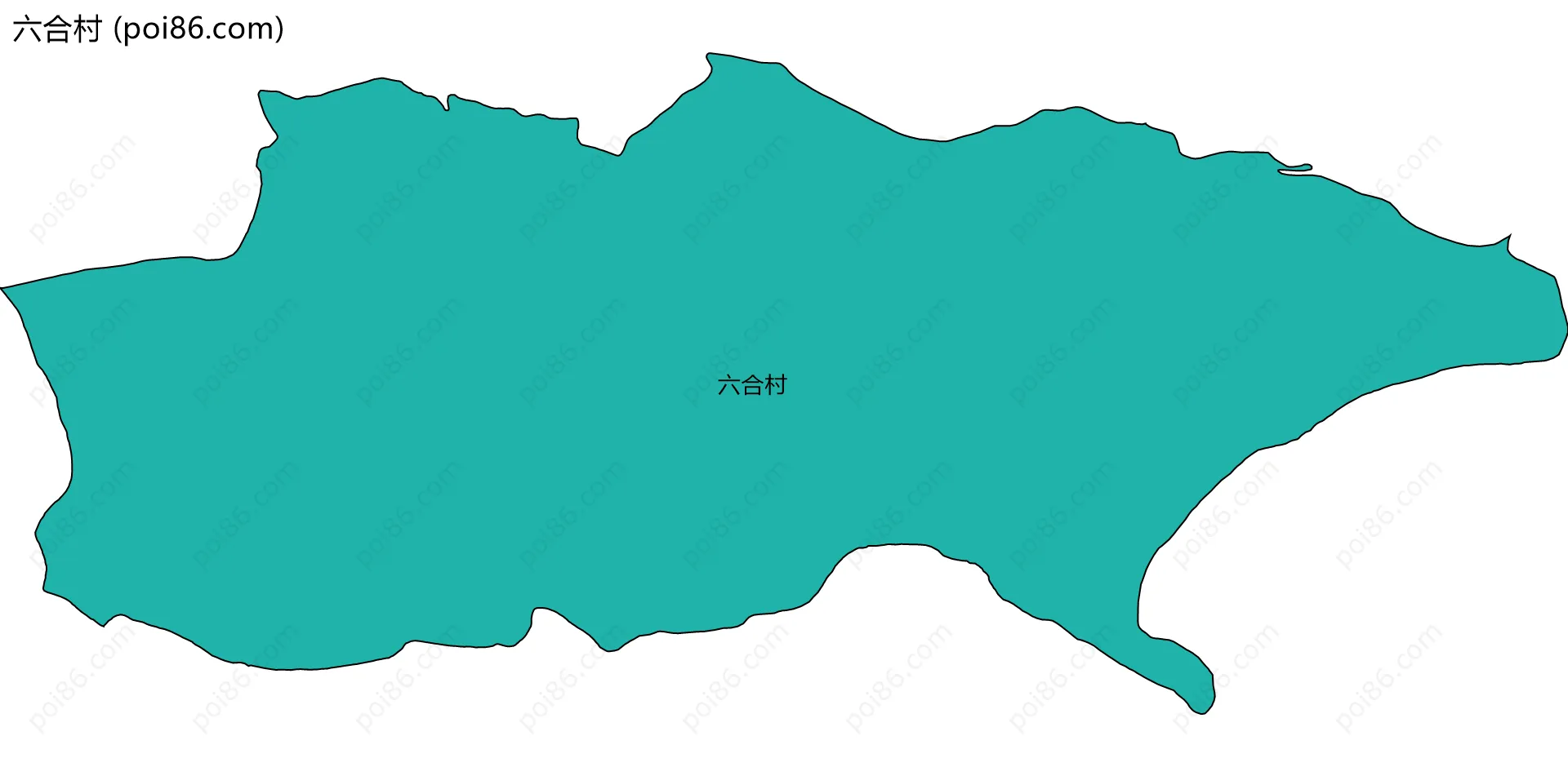 六合村边界地图