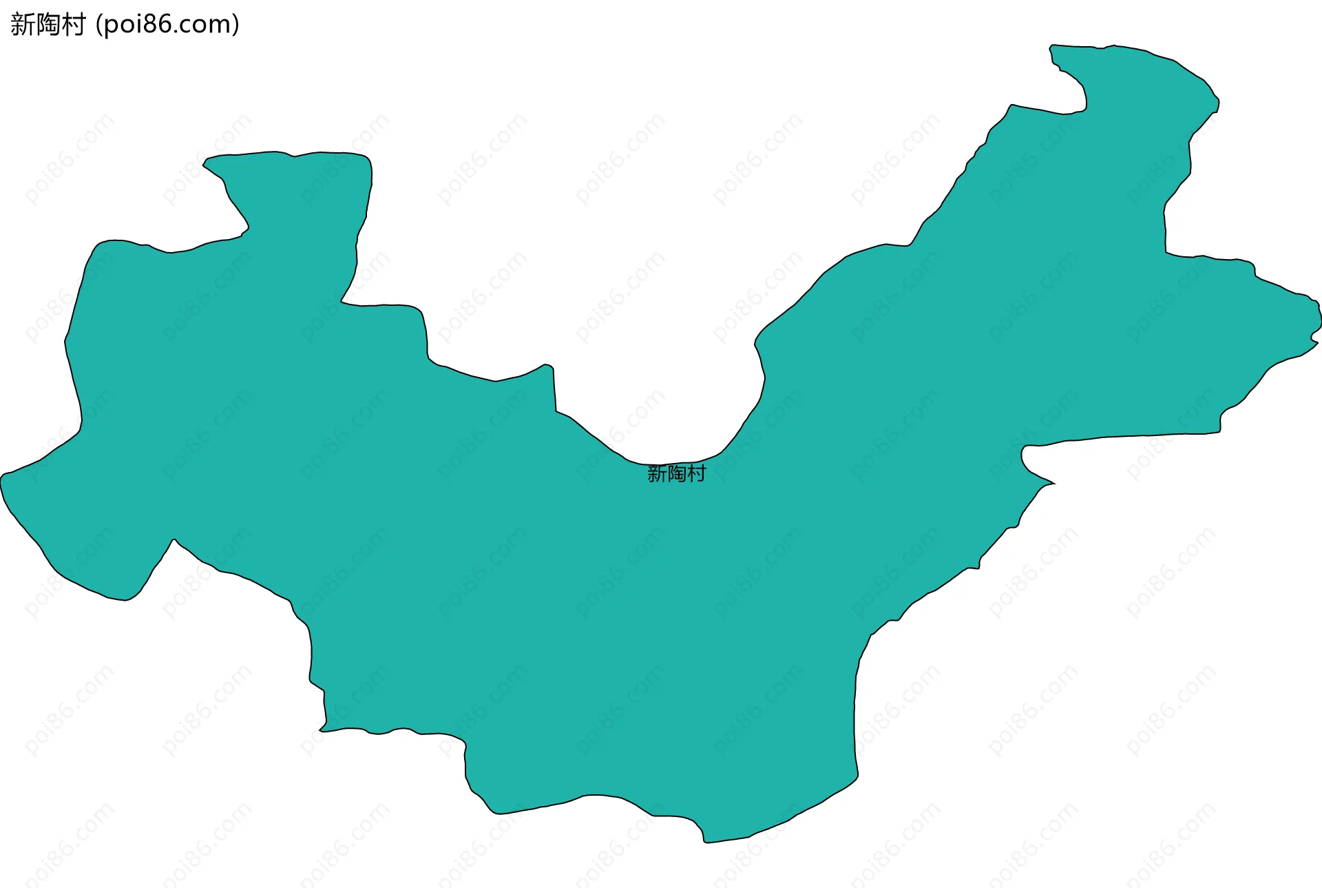 新陶村边界地图