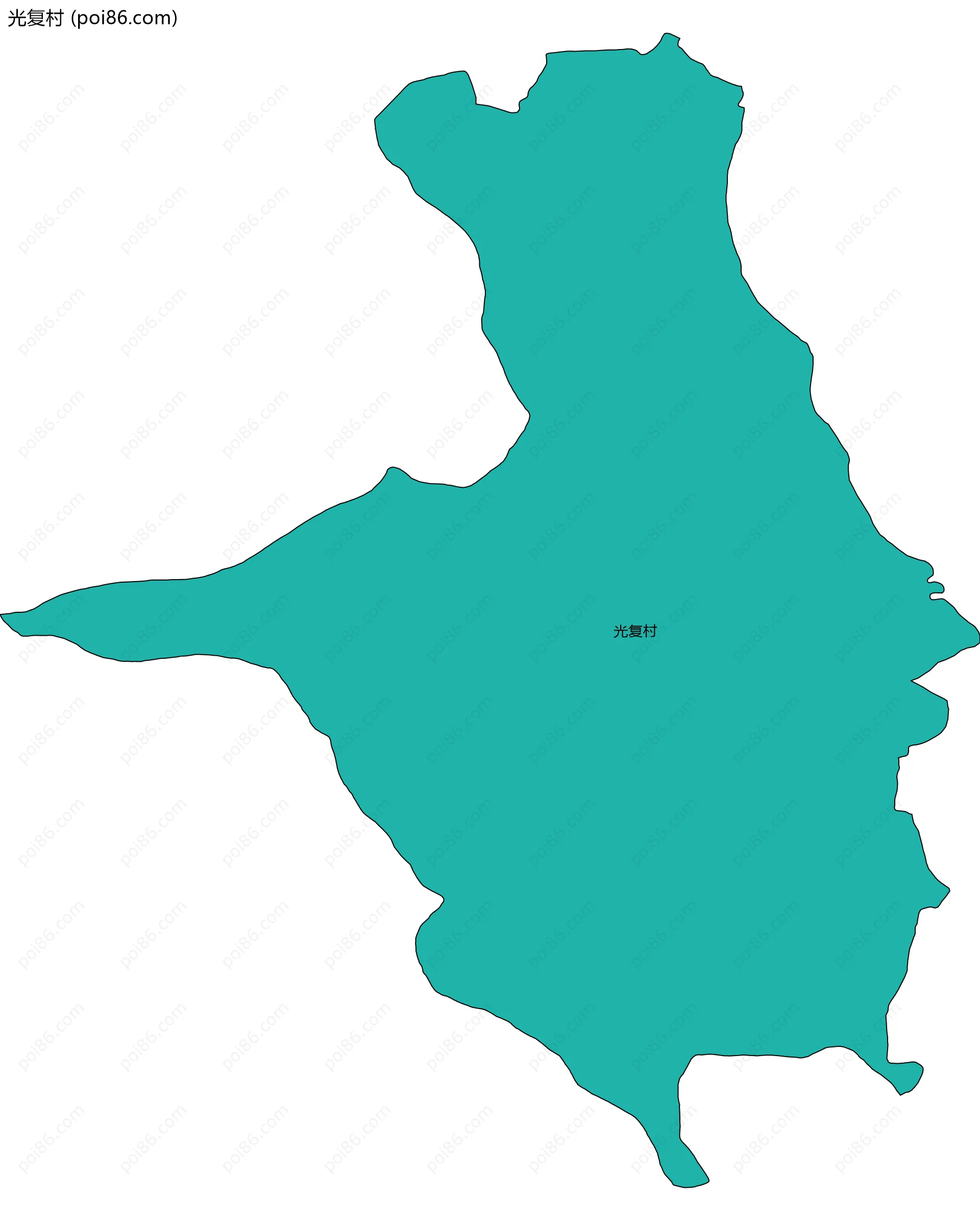 光复村边界地图