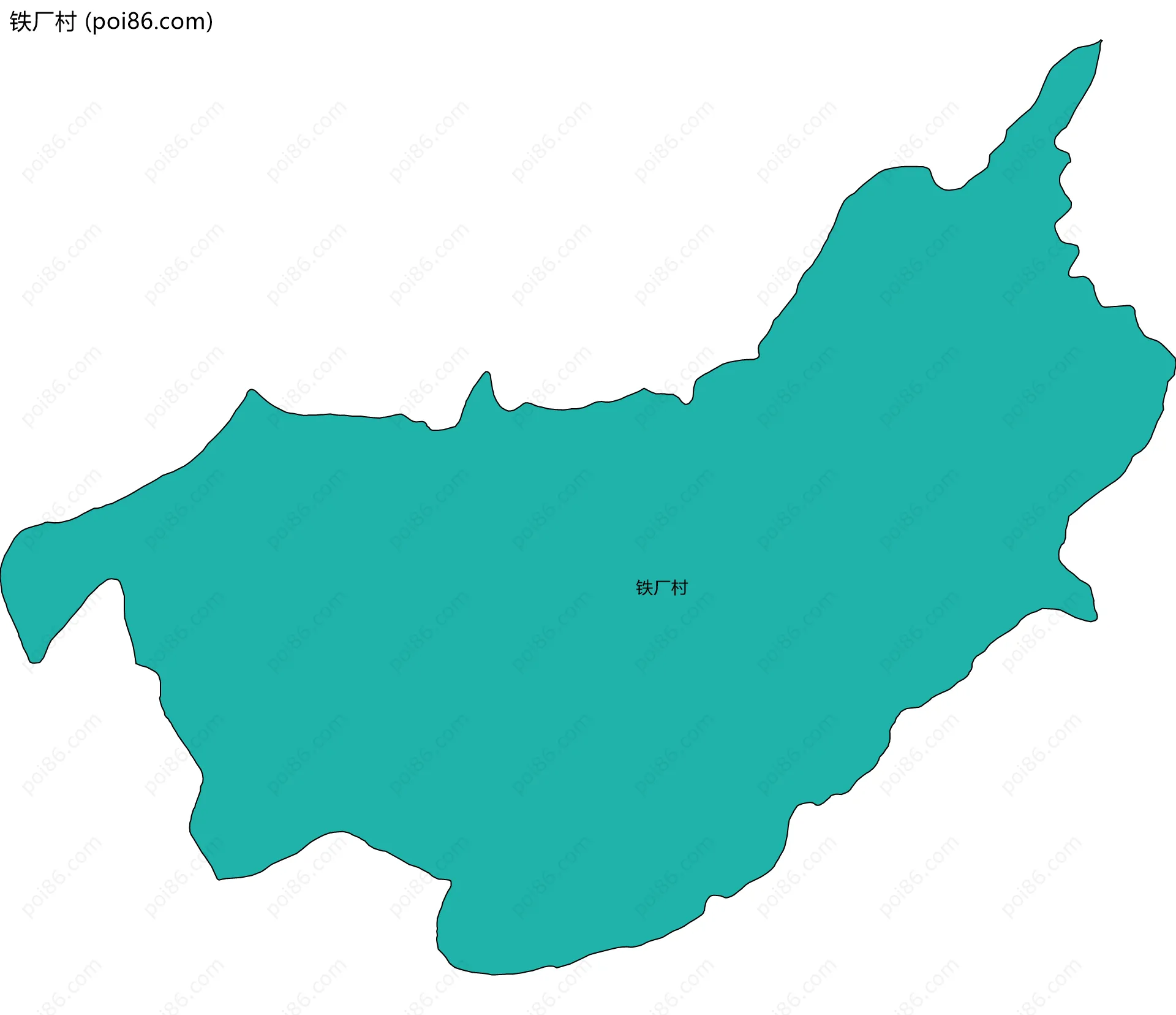 铁厂村边界地图