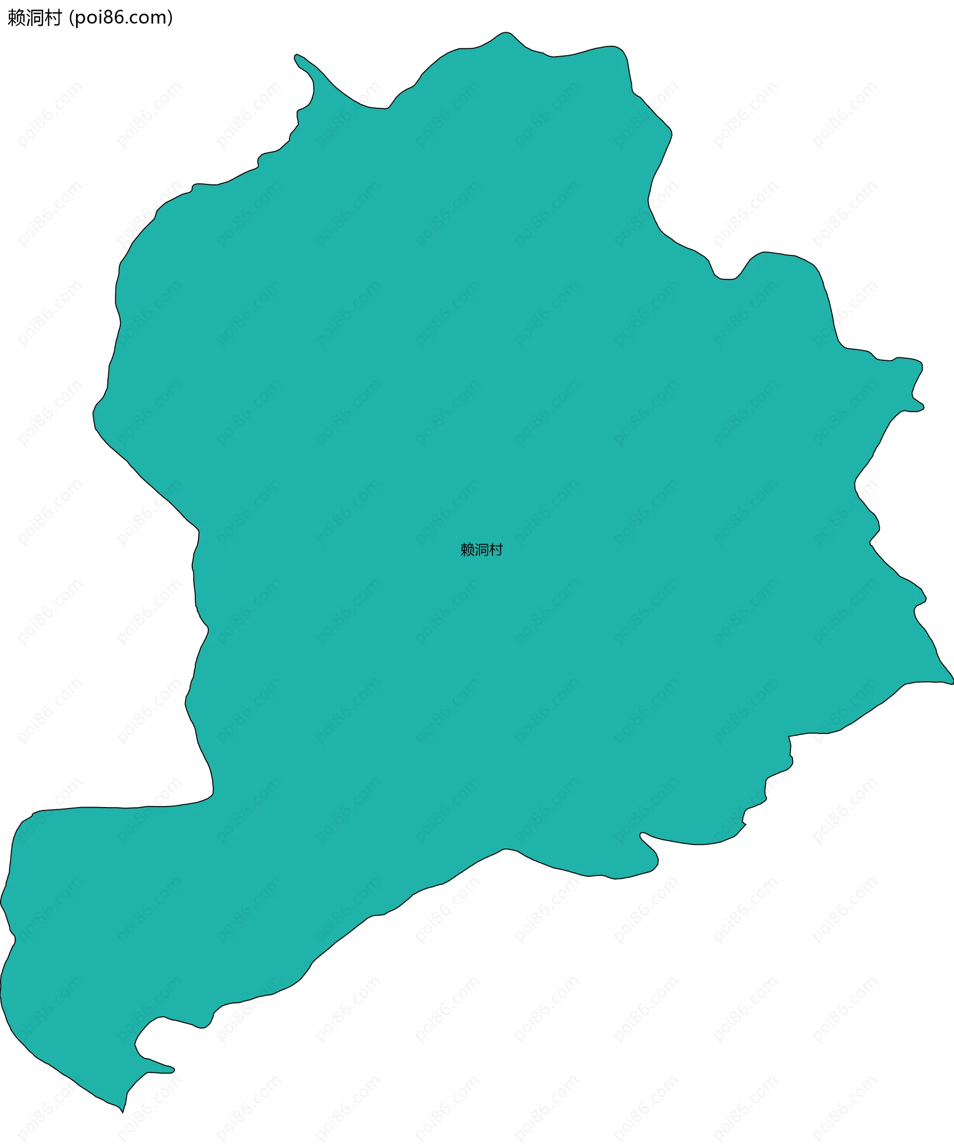 赖洞村边界地图