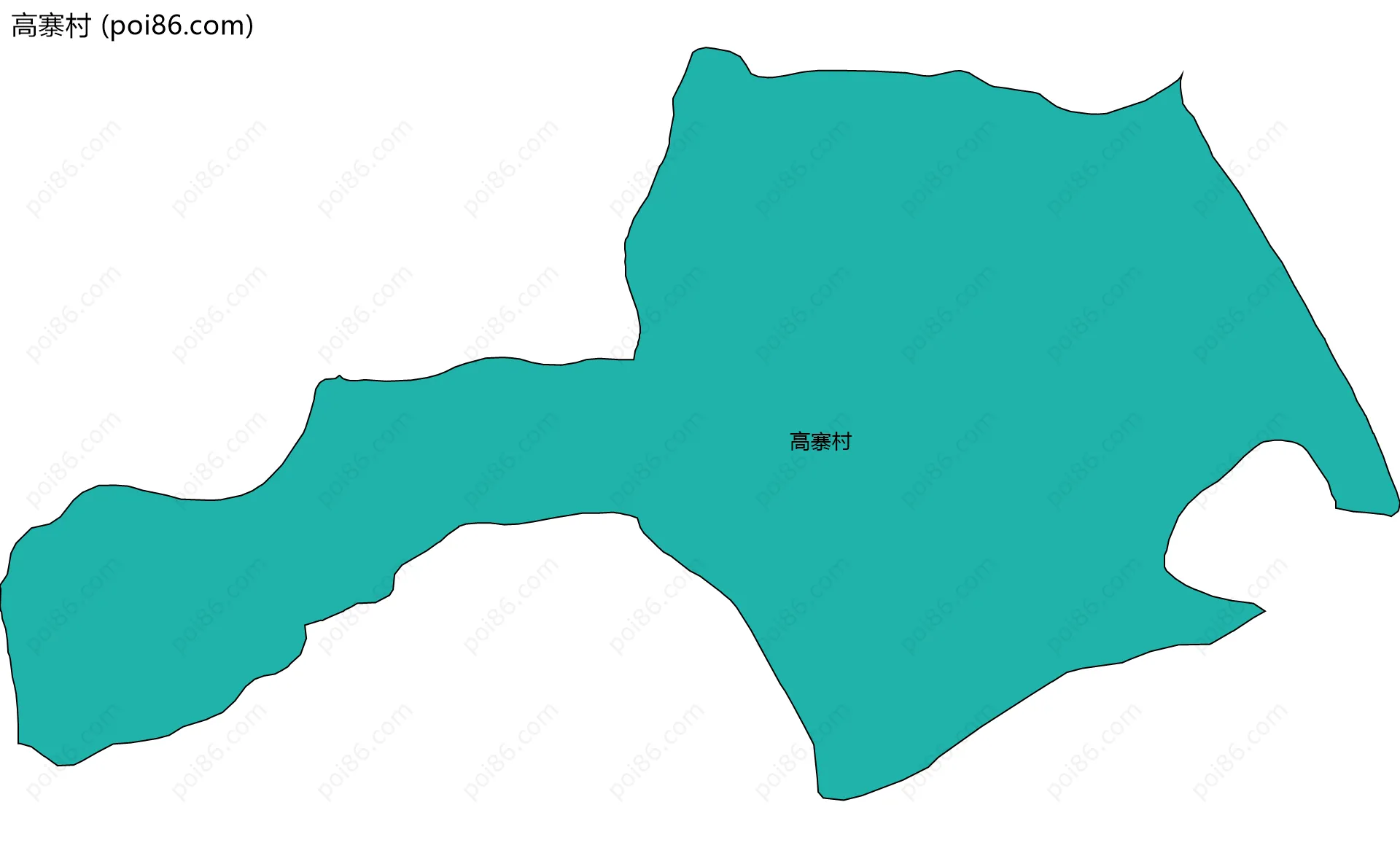 高寨村边界地图