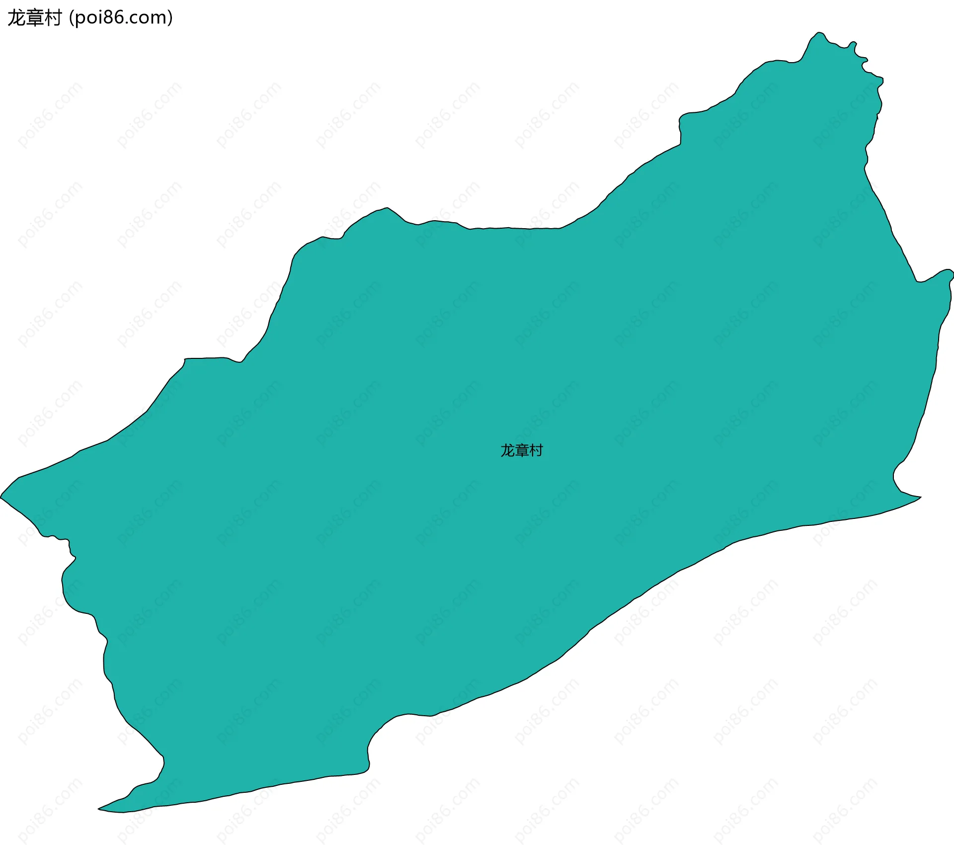 龙章村边界地图