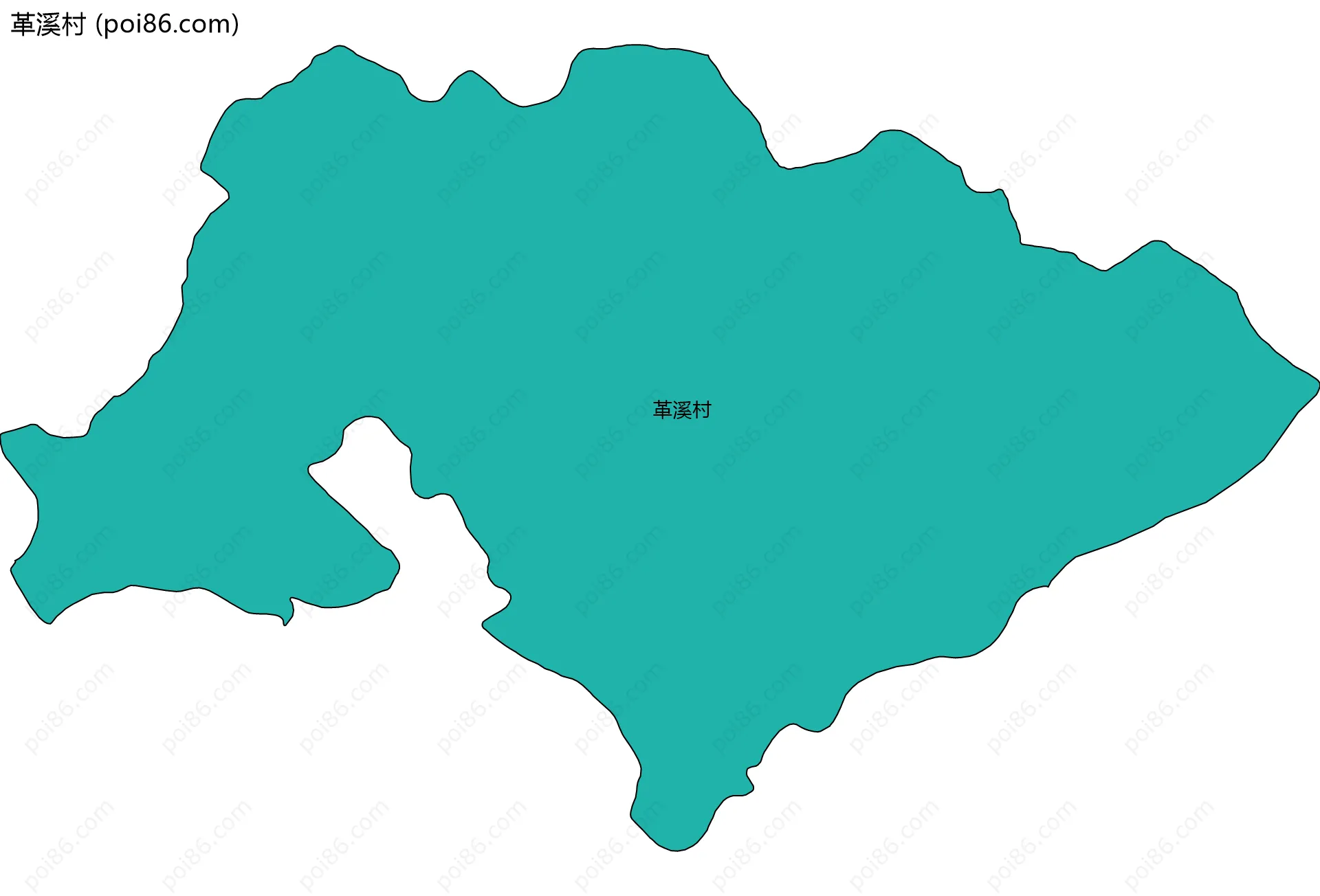 革溪村边界地图