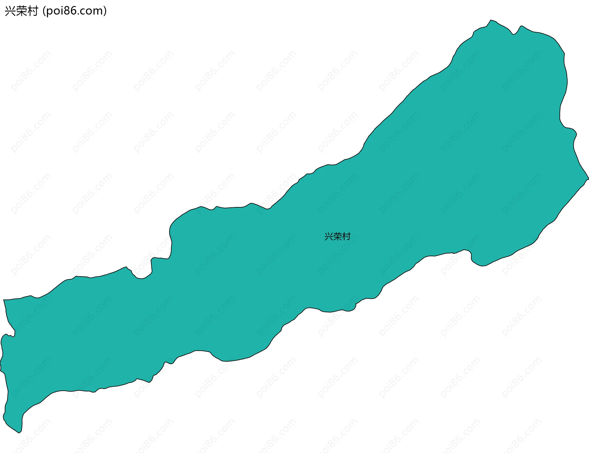 兴荣村边界地图
