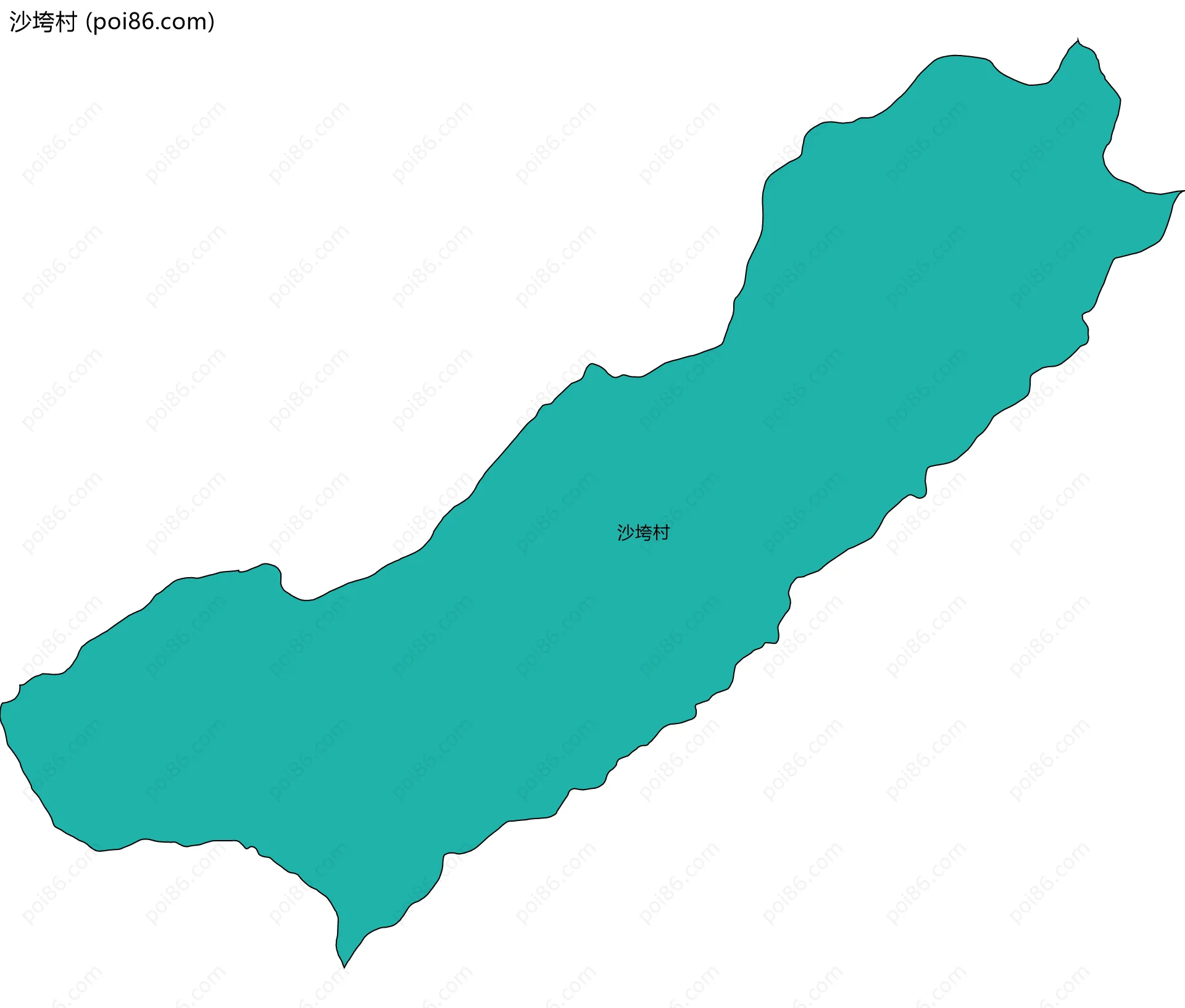沙垮村边界地图