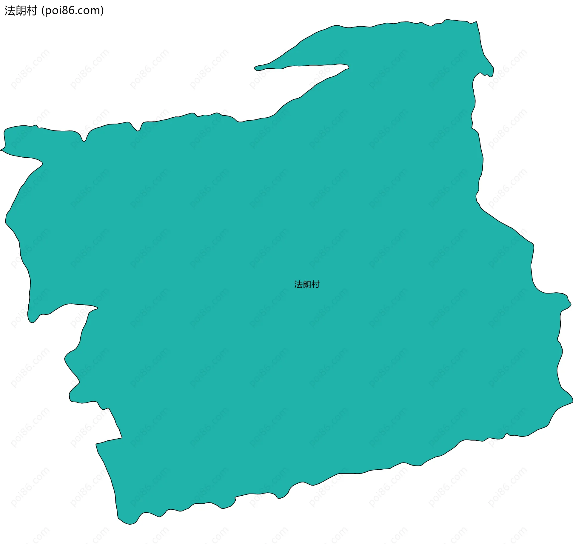 法朗村边界地图