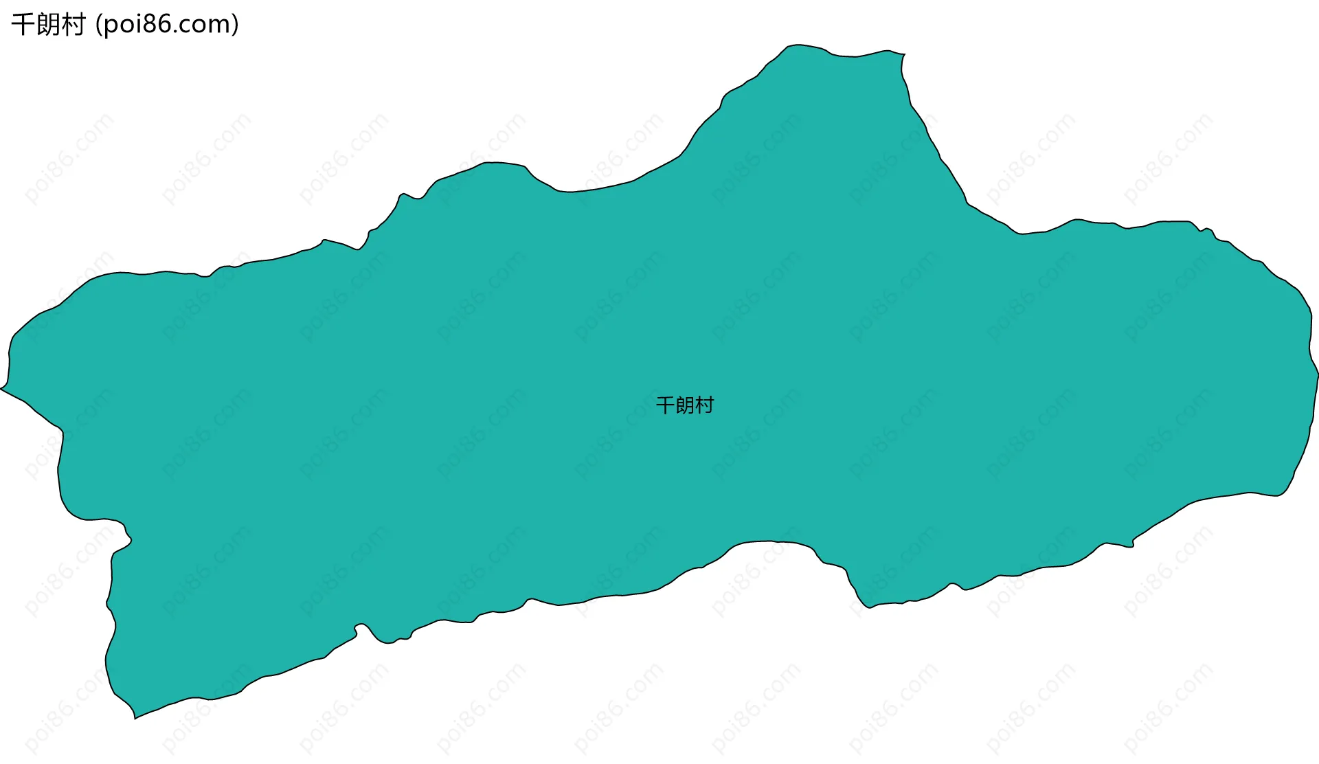 千朗村边界地图