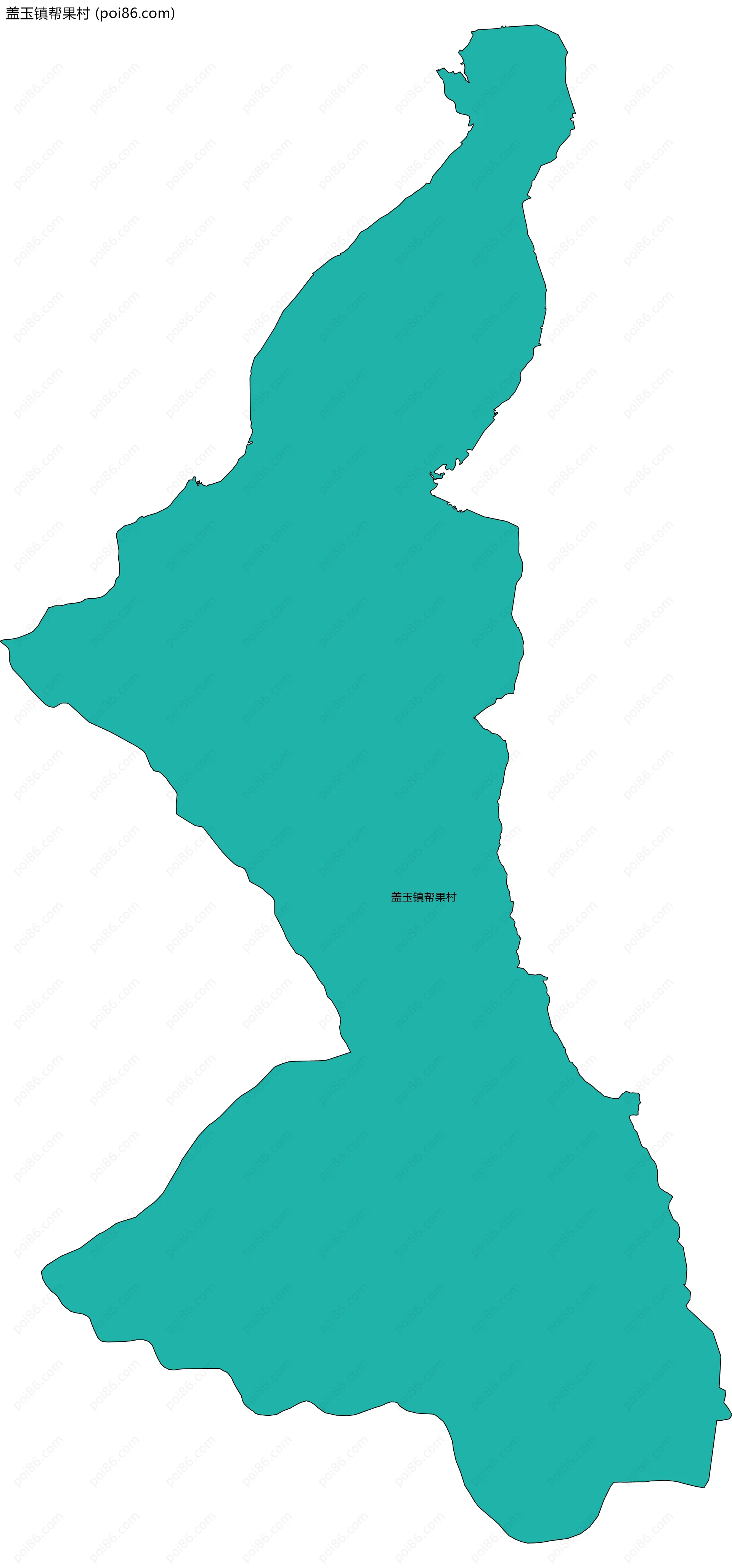 盖玉镇帮果村边界地图