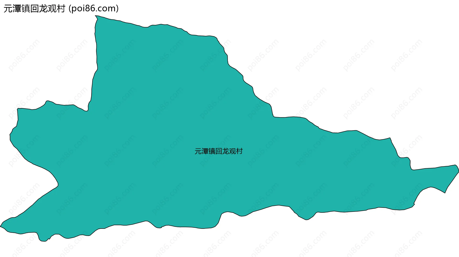 元潭镇回龙观村边界地图