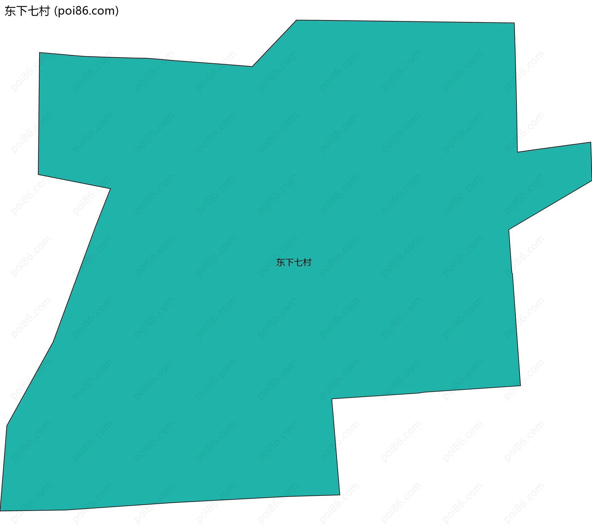 东下七村边界地图