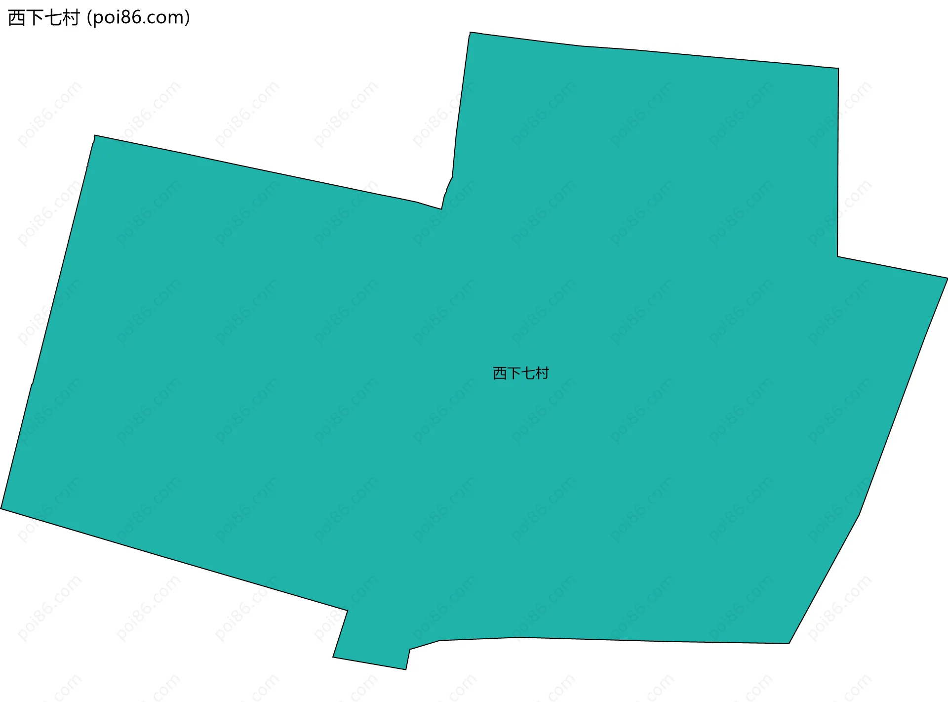 西下七村边界地图