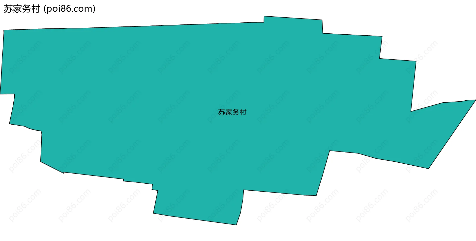 苏家务村边界地图