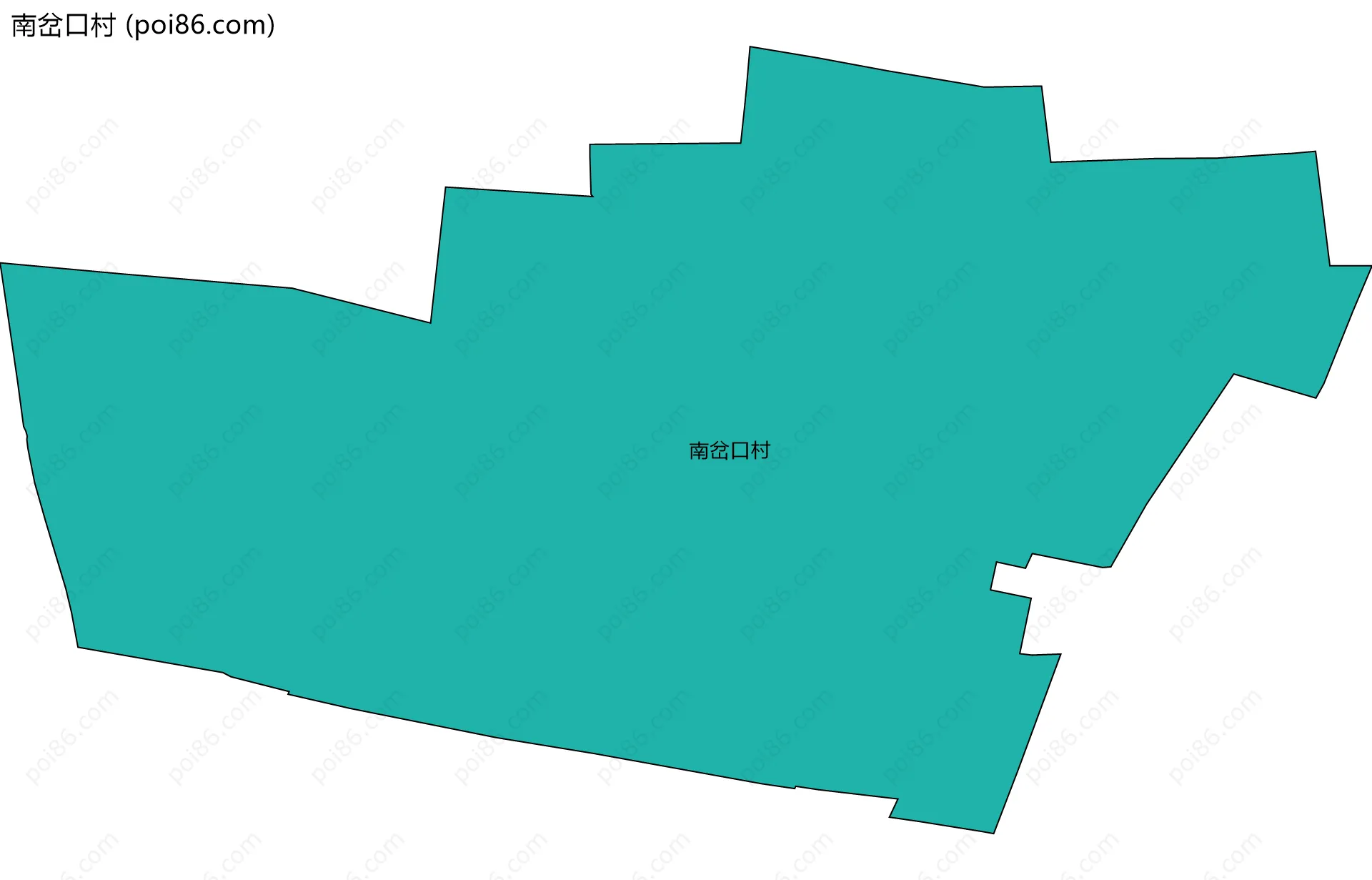 南岔口村边界地图