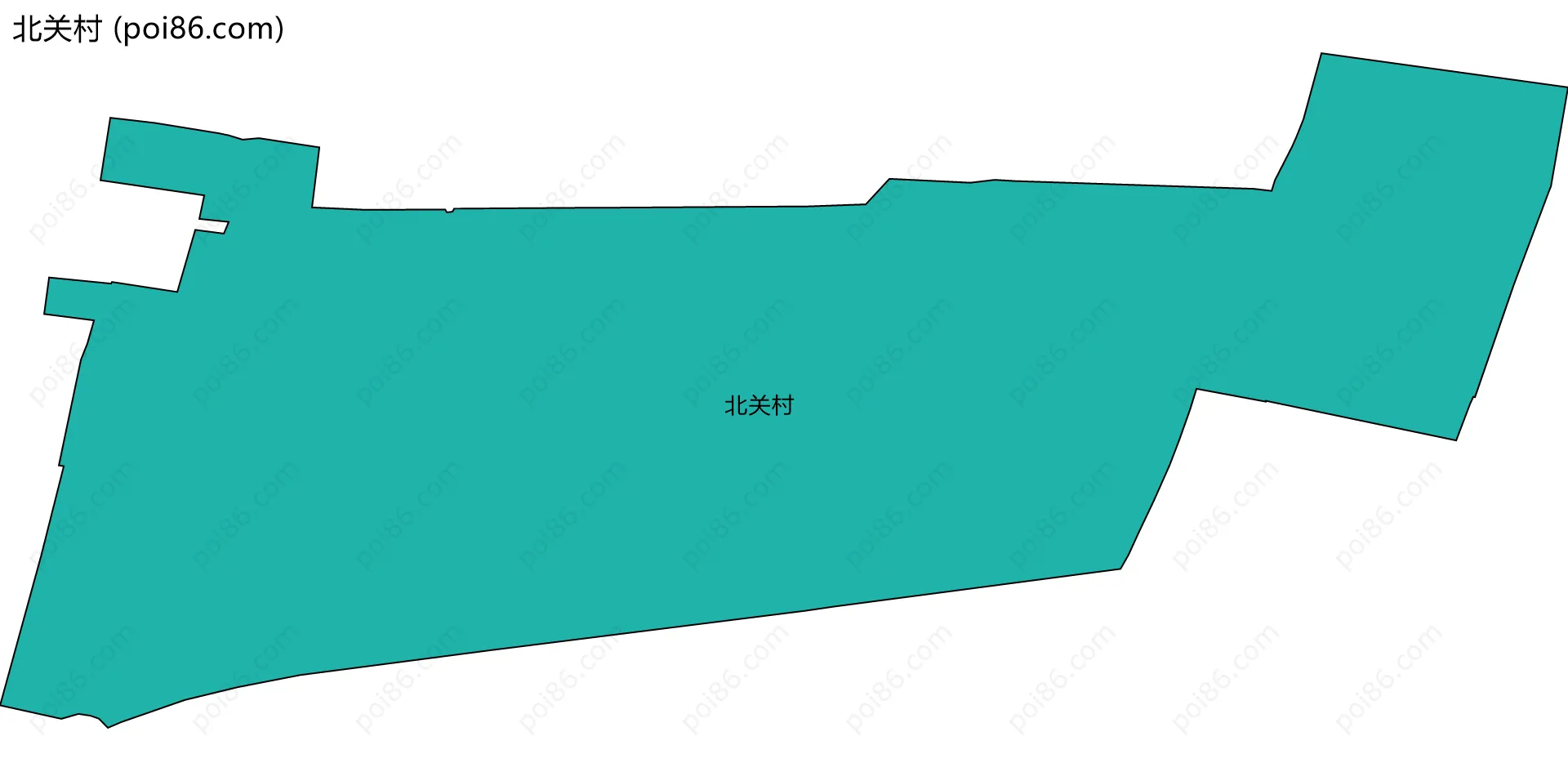 北关村边界地图