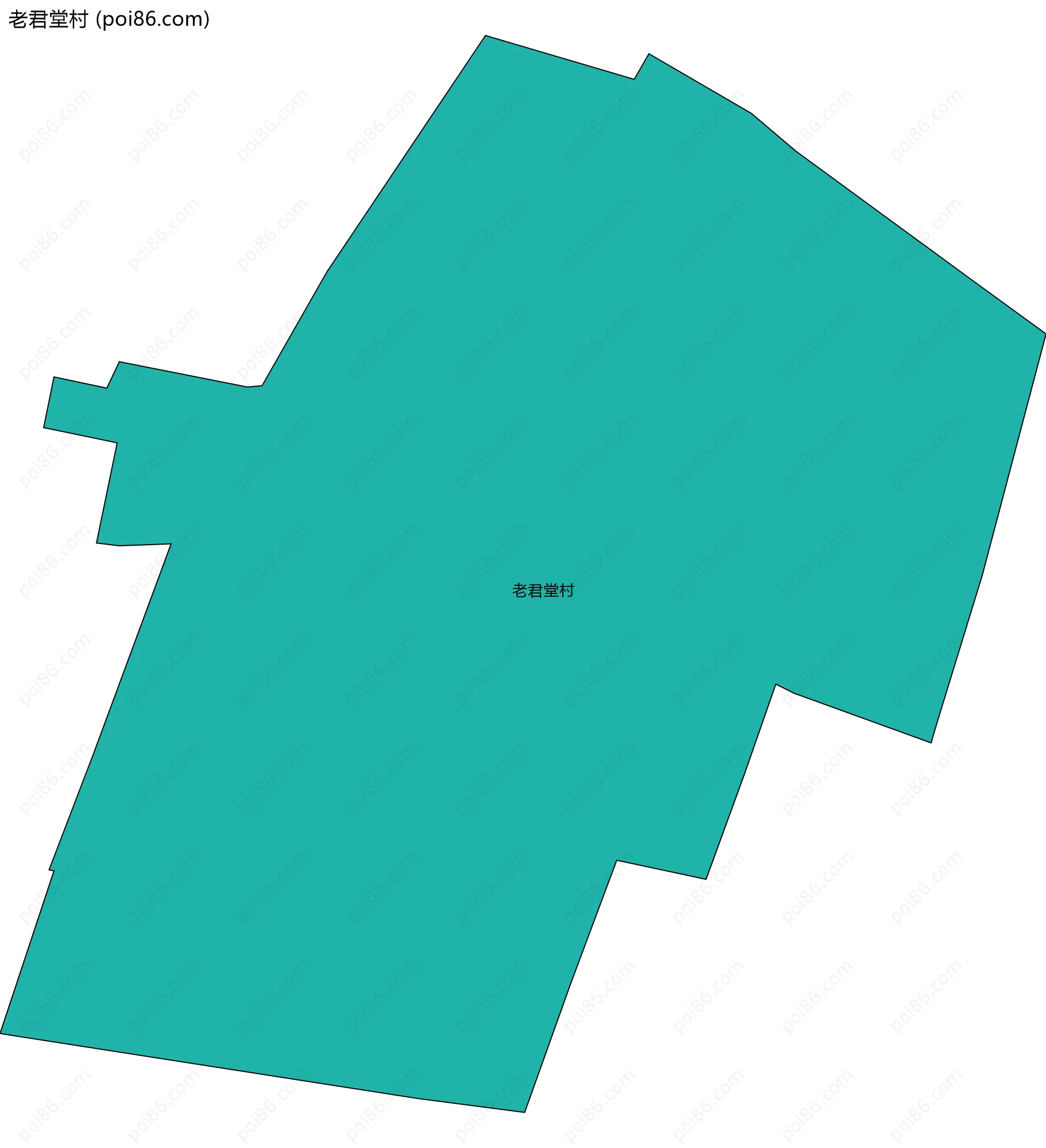 老君堂村边界地图