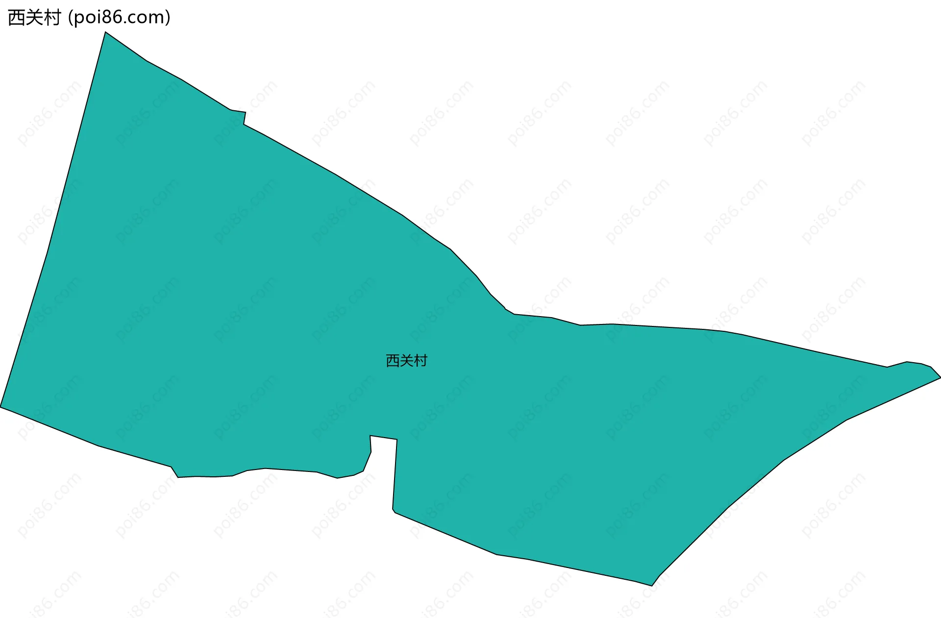 西关村边界地图