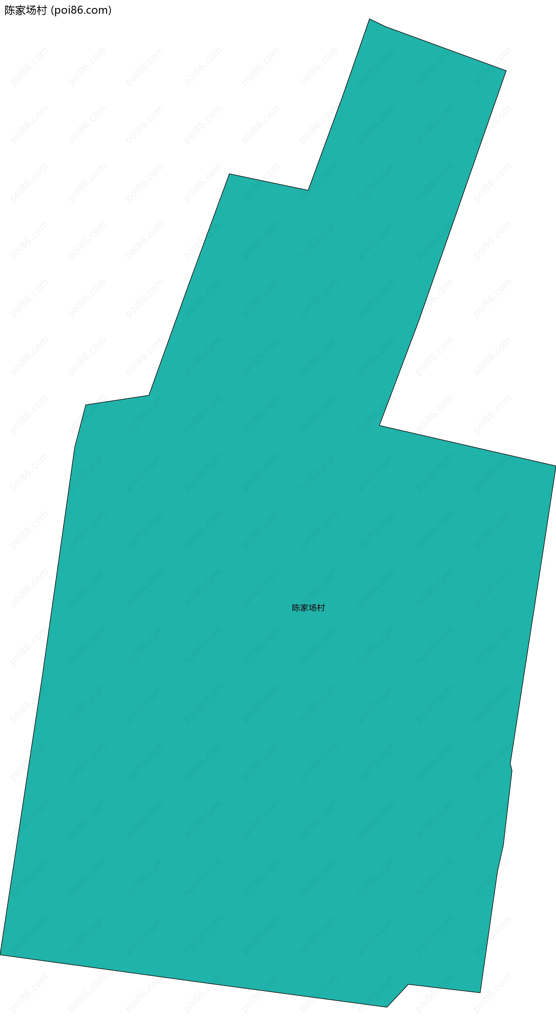 陈家场村边界地图