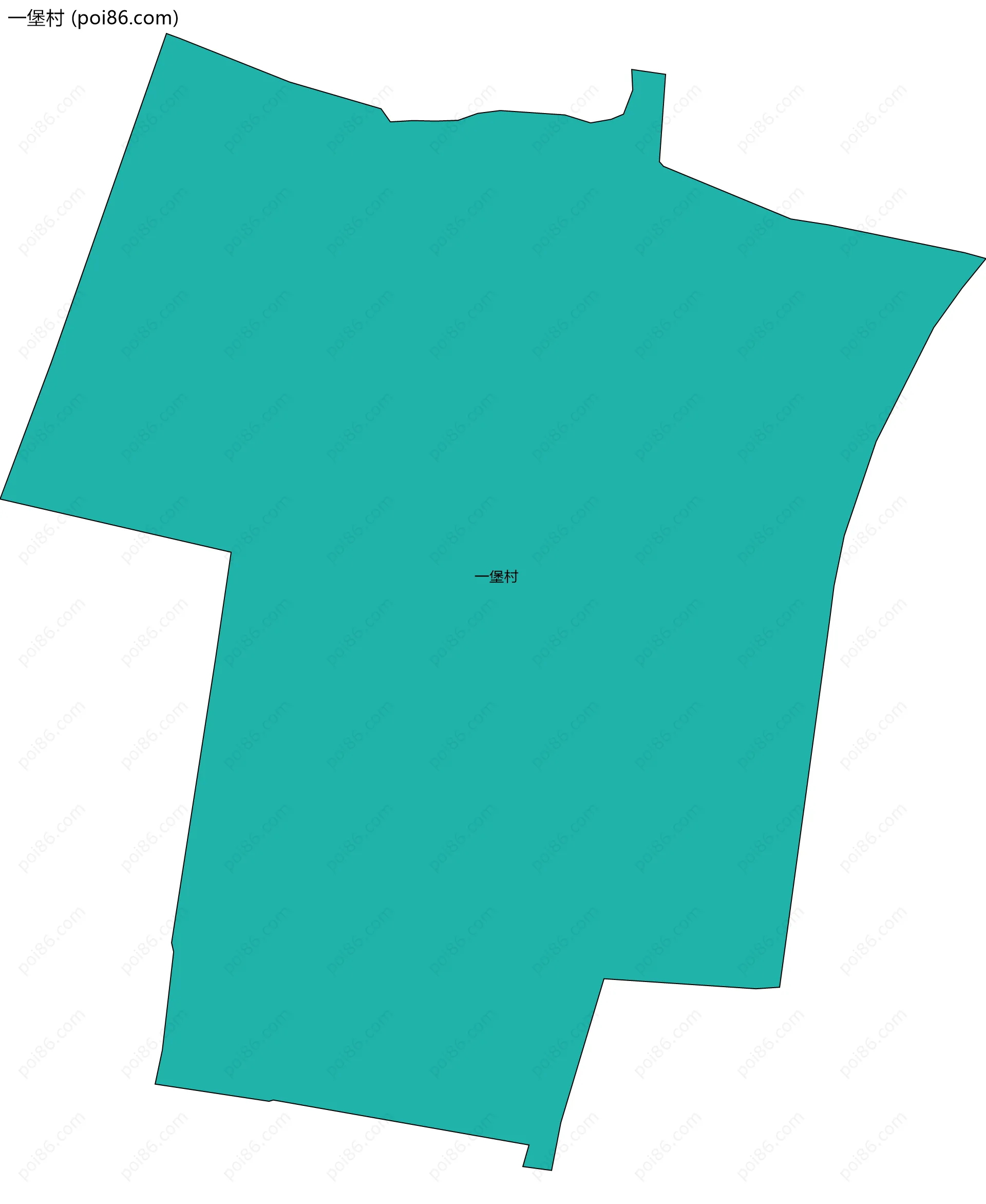 一堡村边界地图