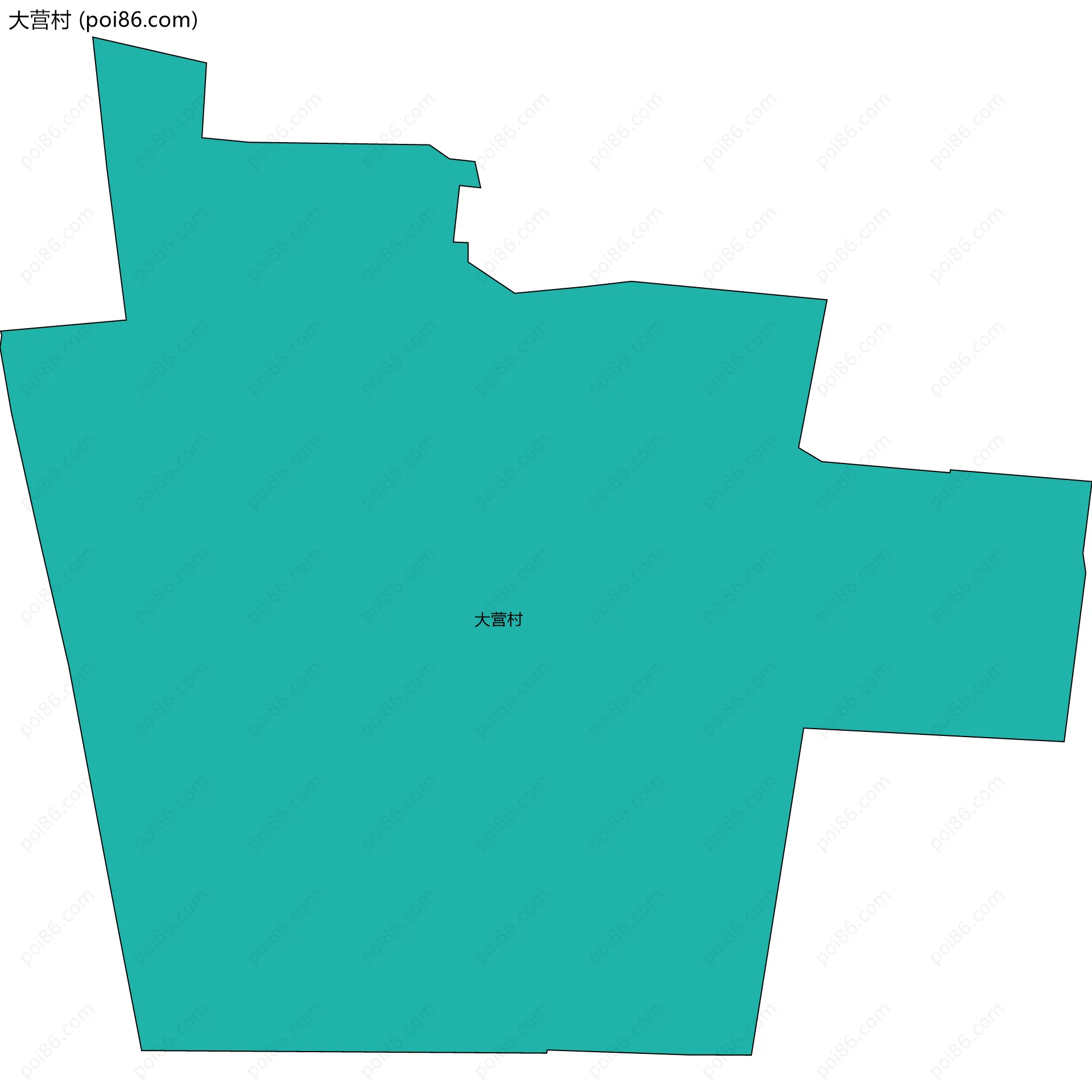 大营村边界地图