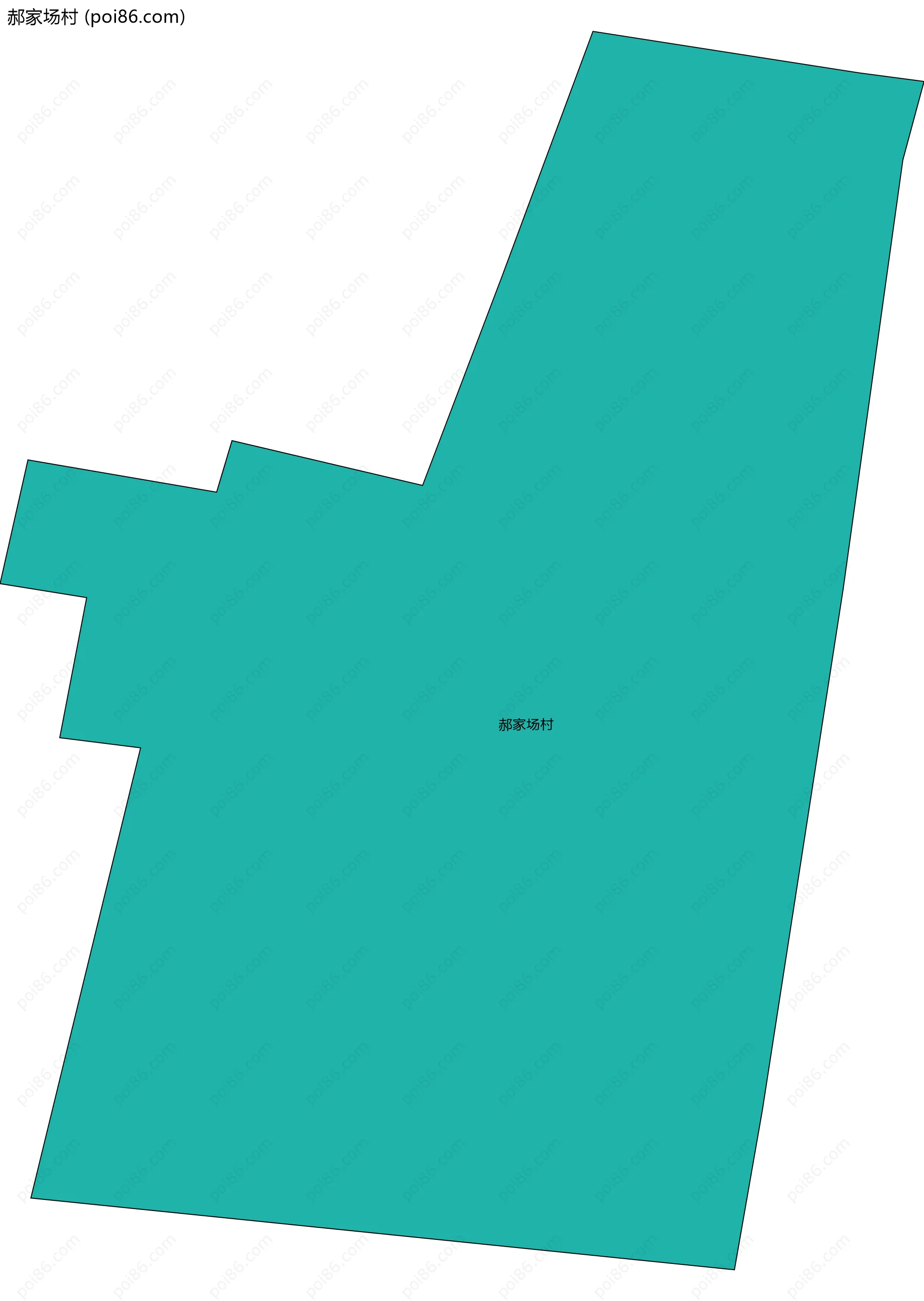 郝家场村边界地图