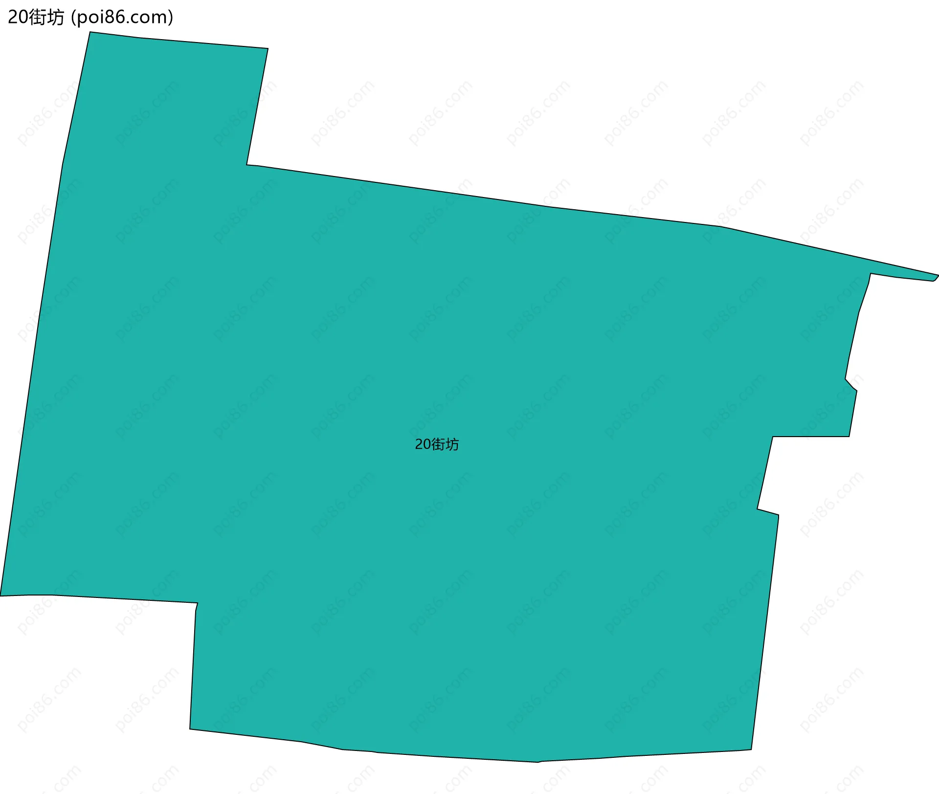 20街坊边界地图
