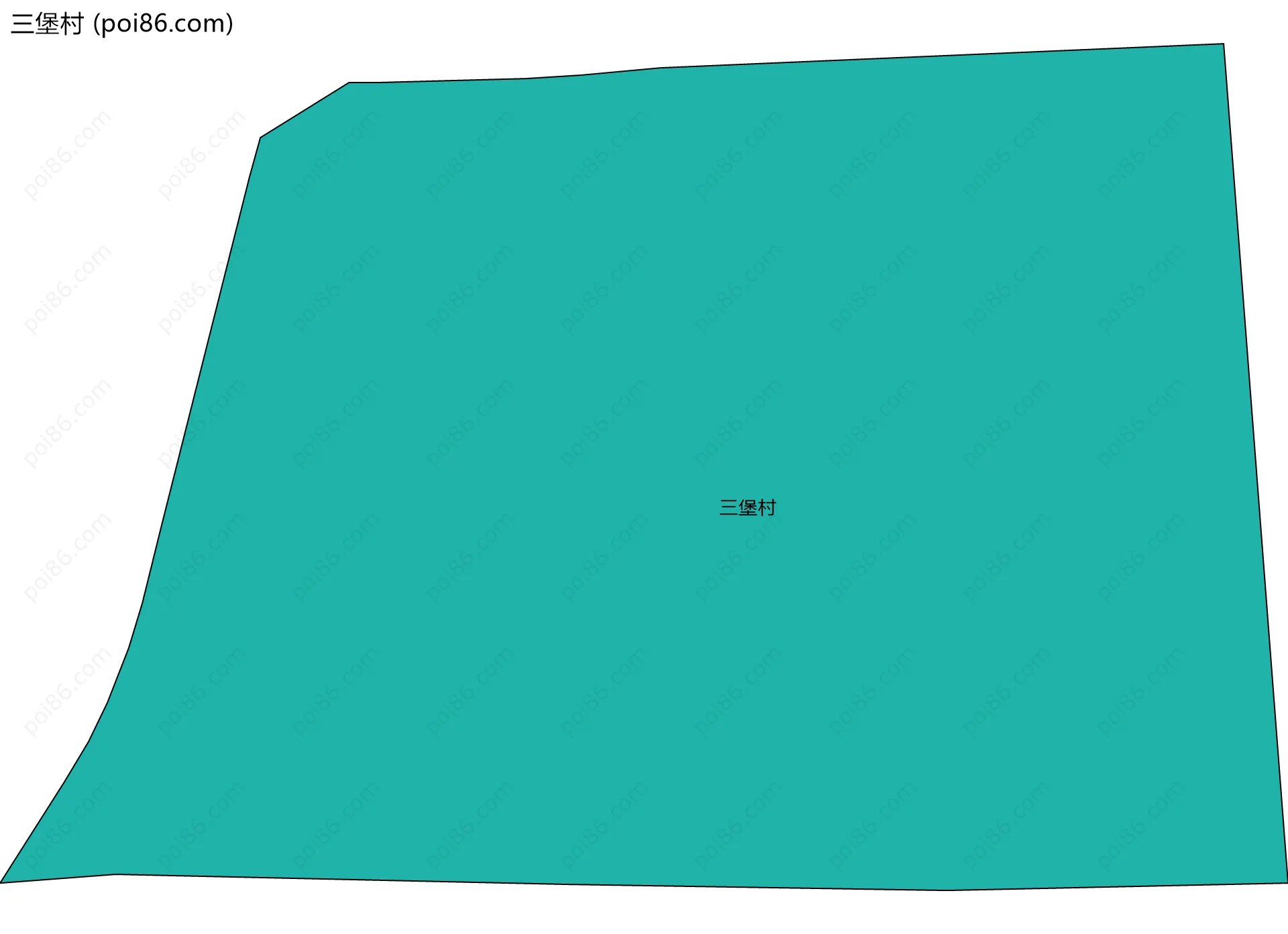 三堡村边界地图