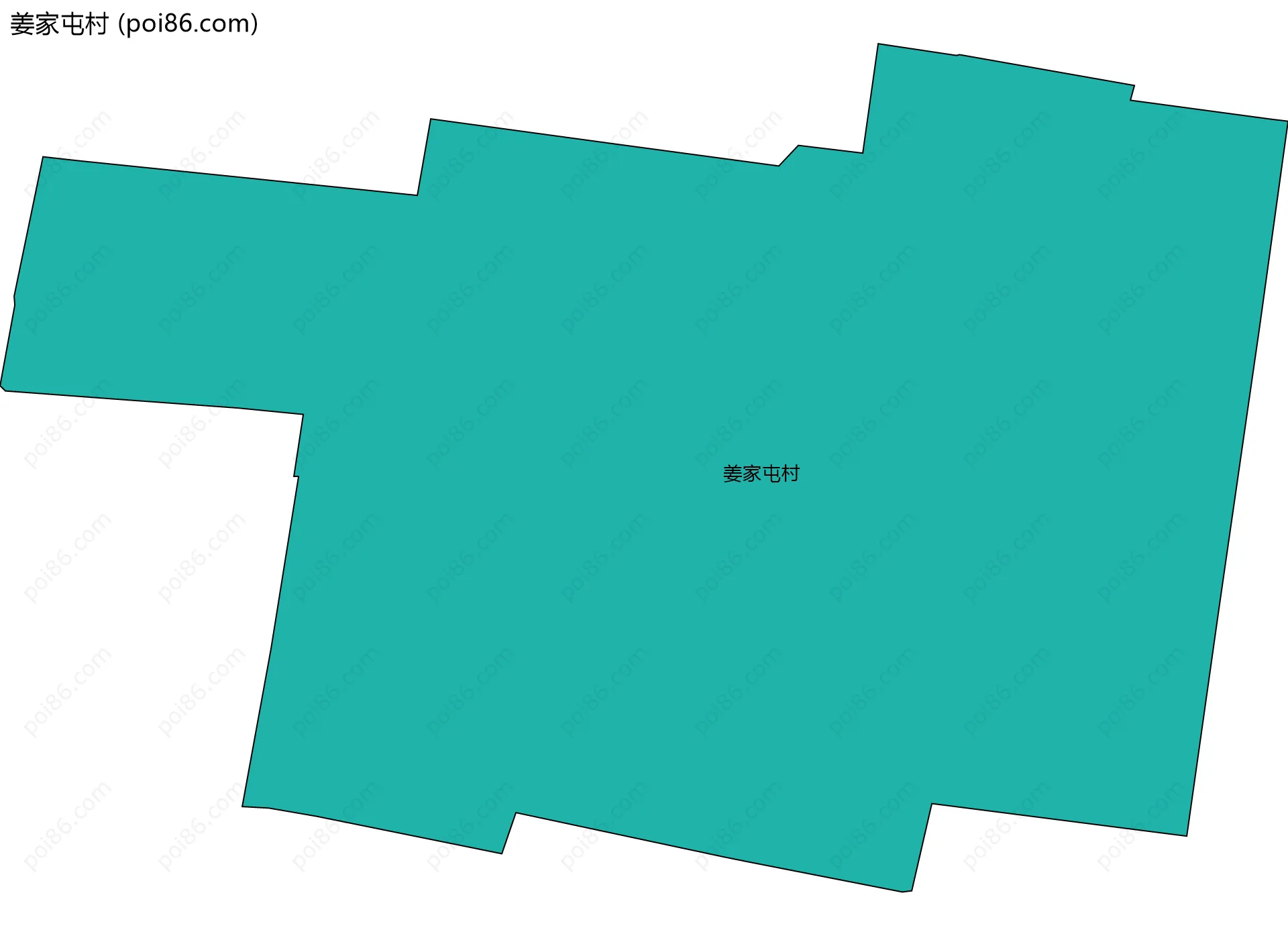 姜家屯村边界地图